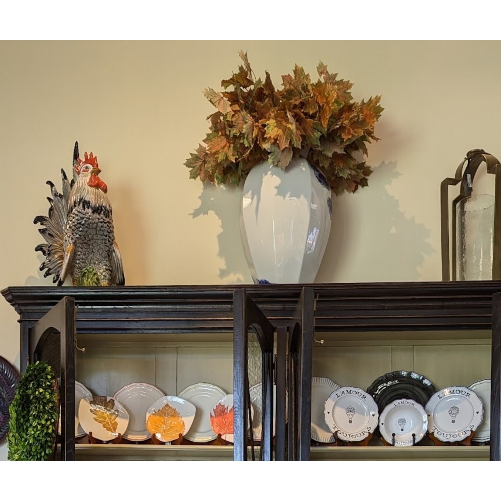 Napa Home and Garden Maple Leaf Branch 30.5" Green Amber