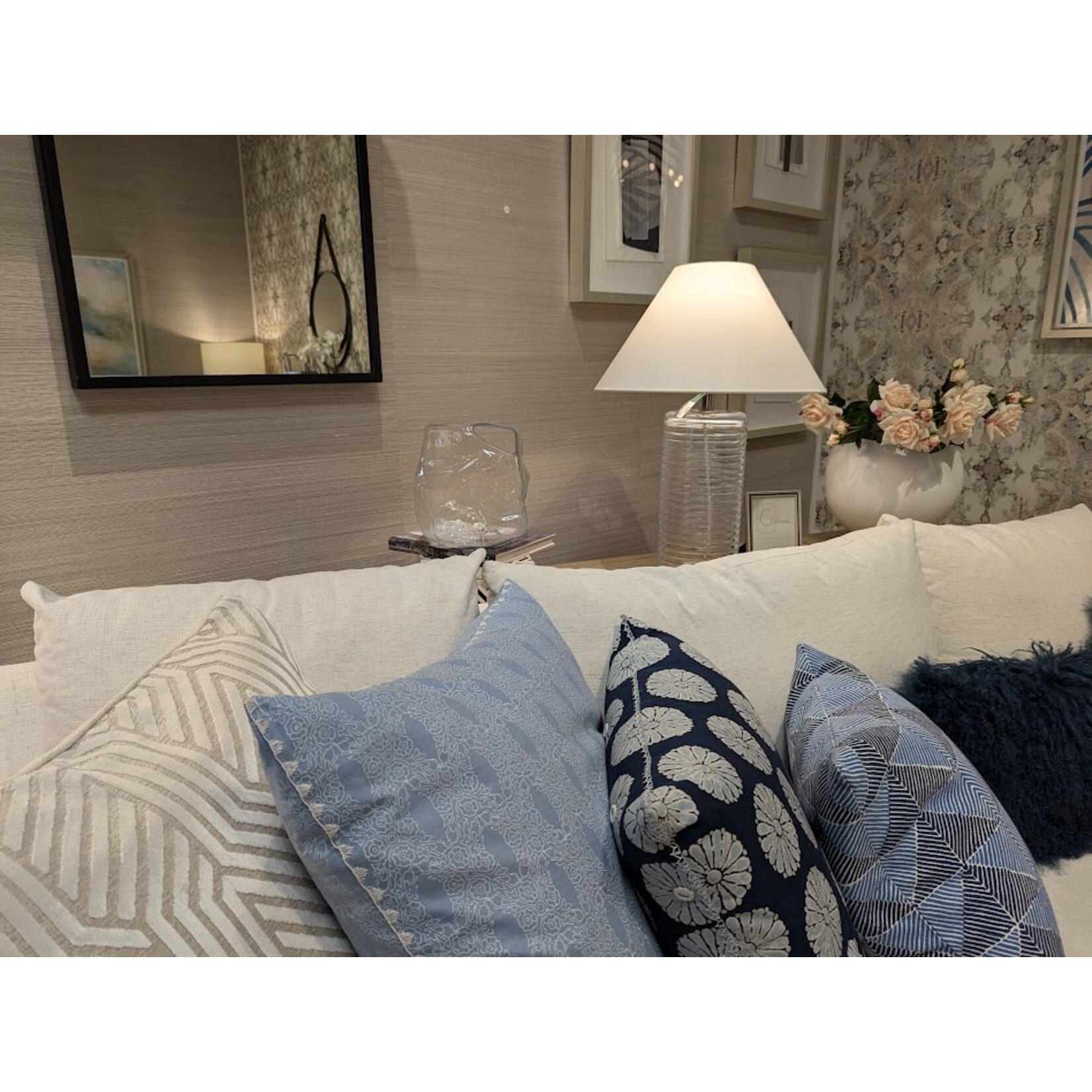 Winward Home Artificial Light Pink English Rose Sweet Juliet Stem 22"