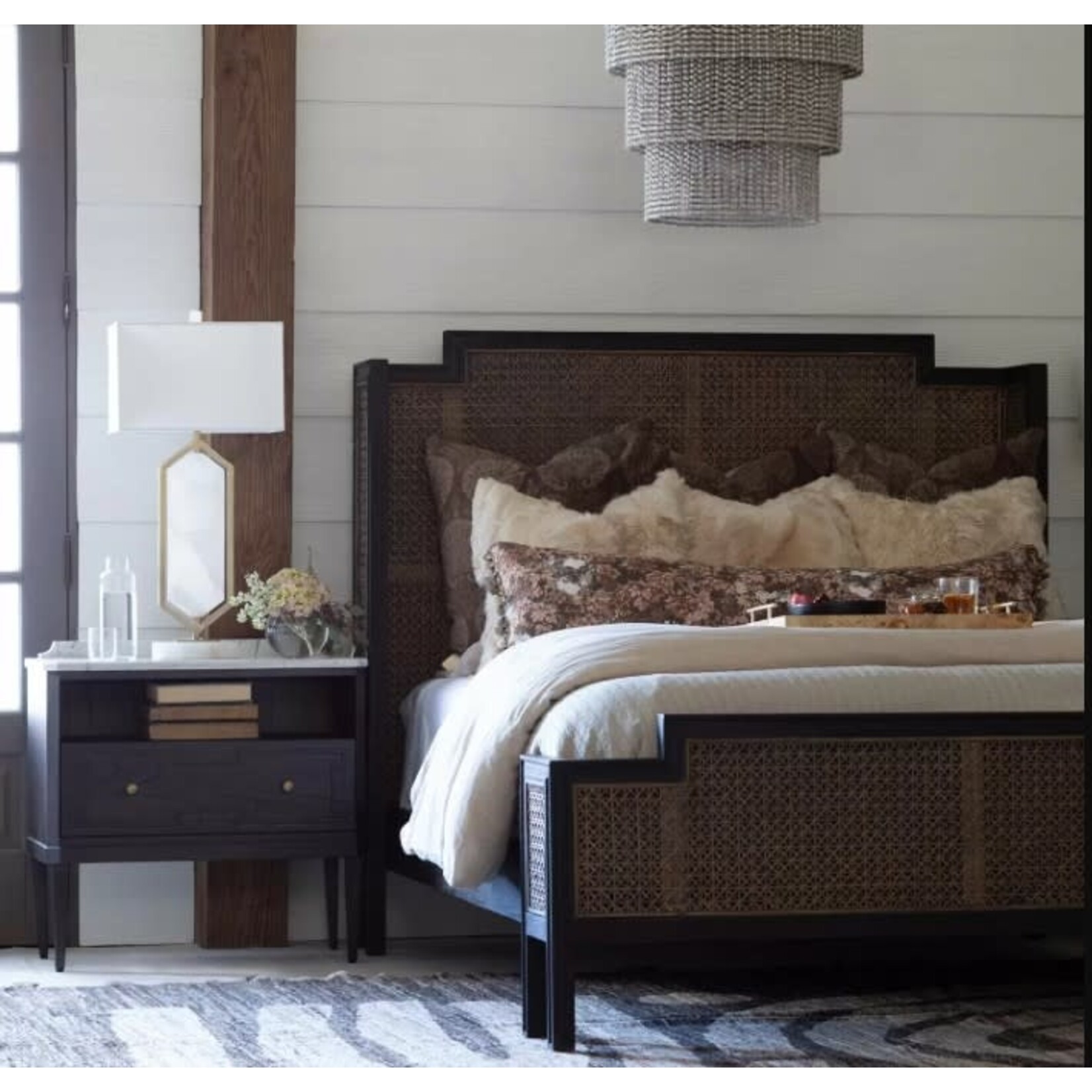 Gabby Glenwood Nightstand Black