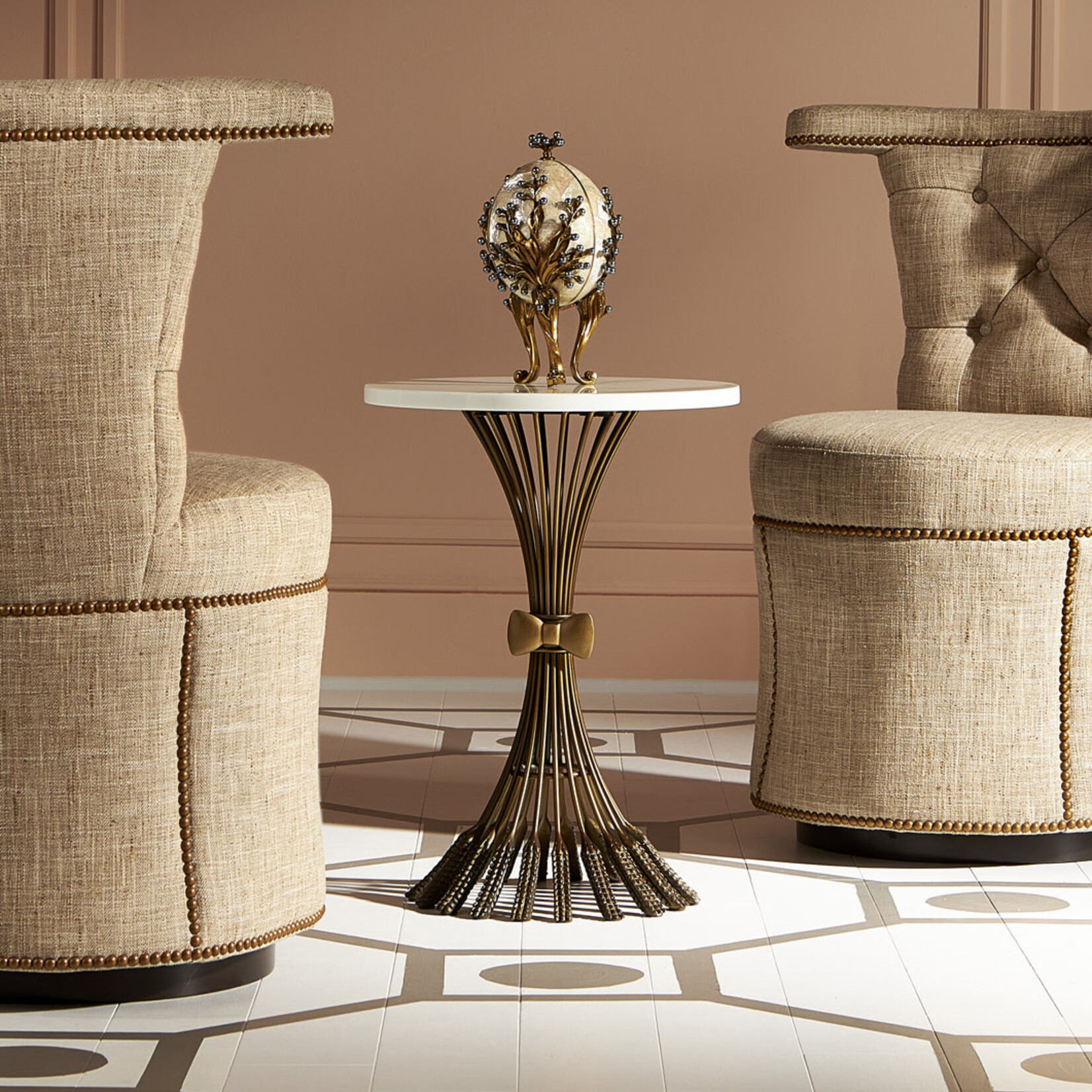 Maitland Smith Itzel Martini Table