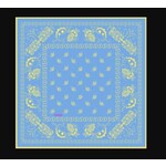 Gunia Project Silk Bandana Scarf Blue