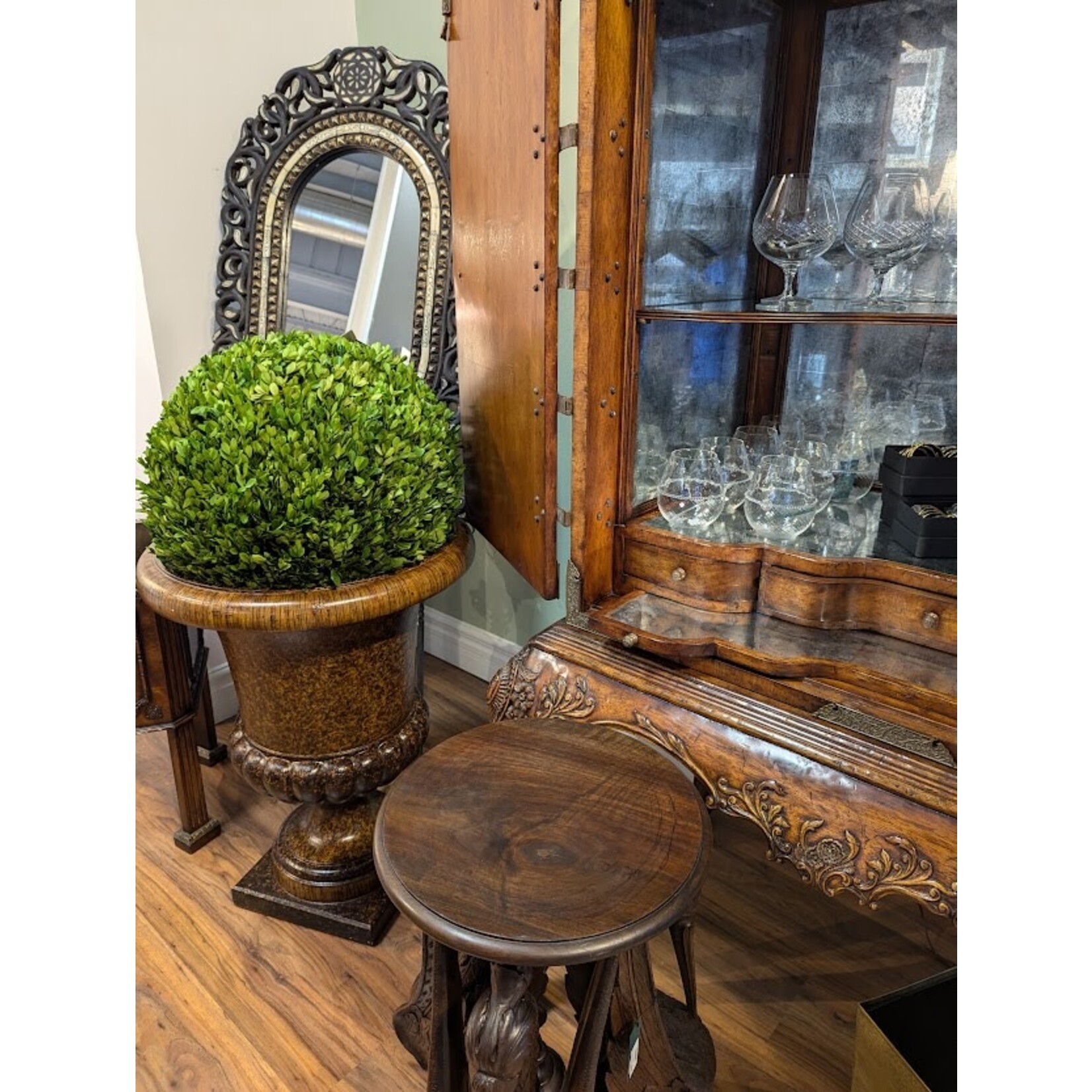 Theodore Alexander Tortoise Painted Campana Urn Planter