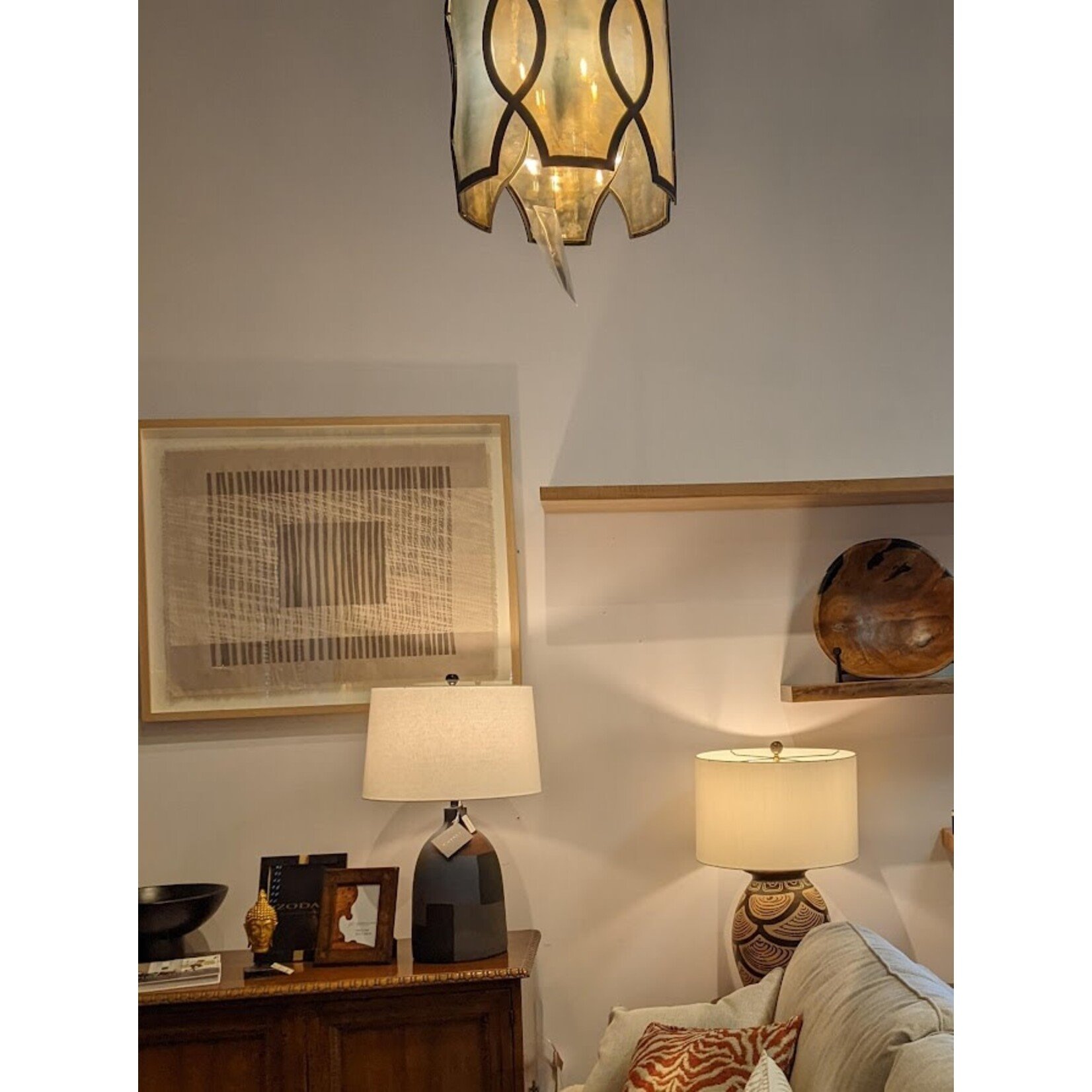 Wendover Art Group Bamboo Textile 2 Framed Artwork