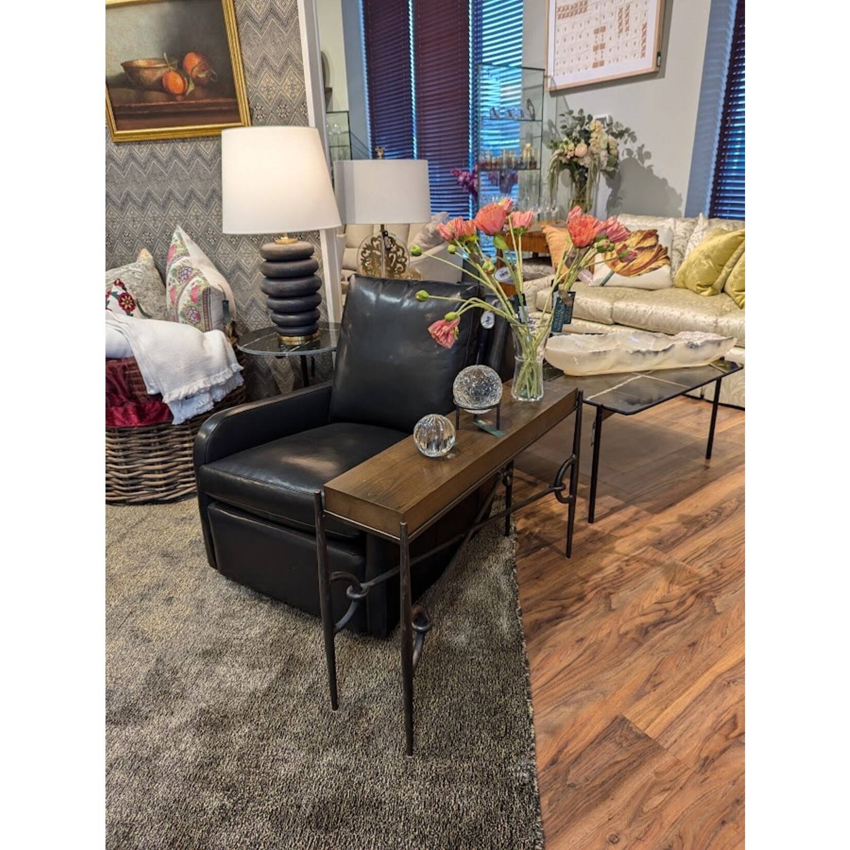 Our House Designs Sadler II Swivel Chair Selma Shadow