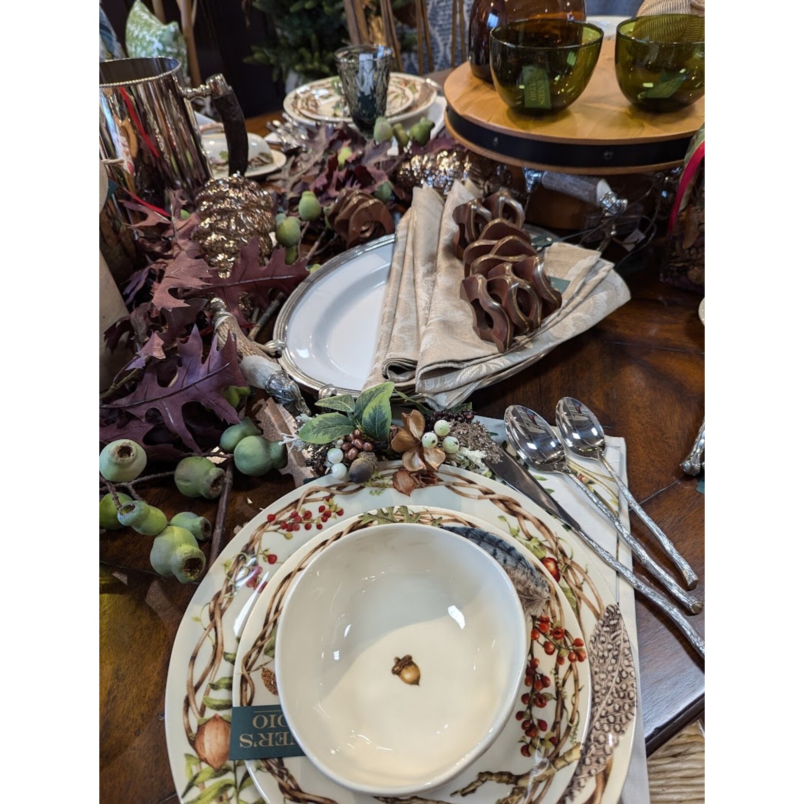 Frances Stoia Assoc Water Pitcher with Walnut Handle