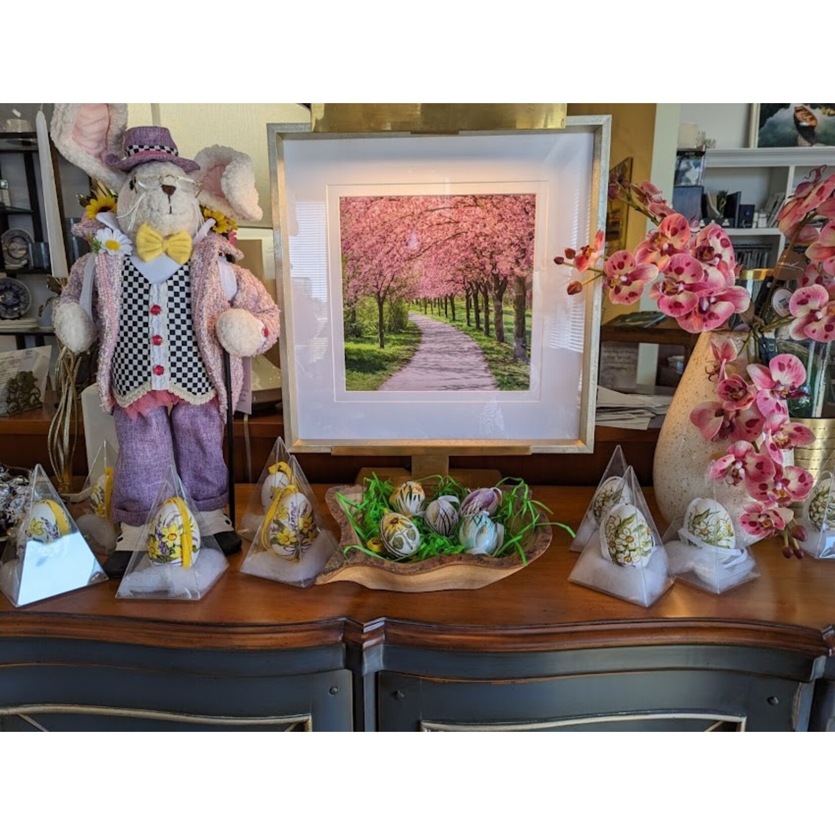 Winward Floral & Seasonal Decor Artificial Pink Phalaenopsis Orchid Stem 33"