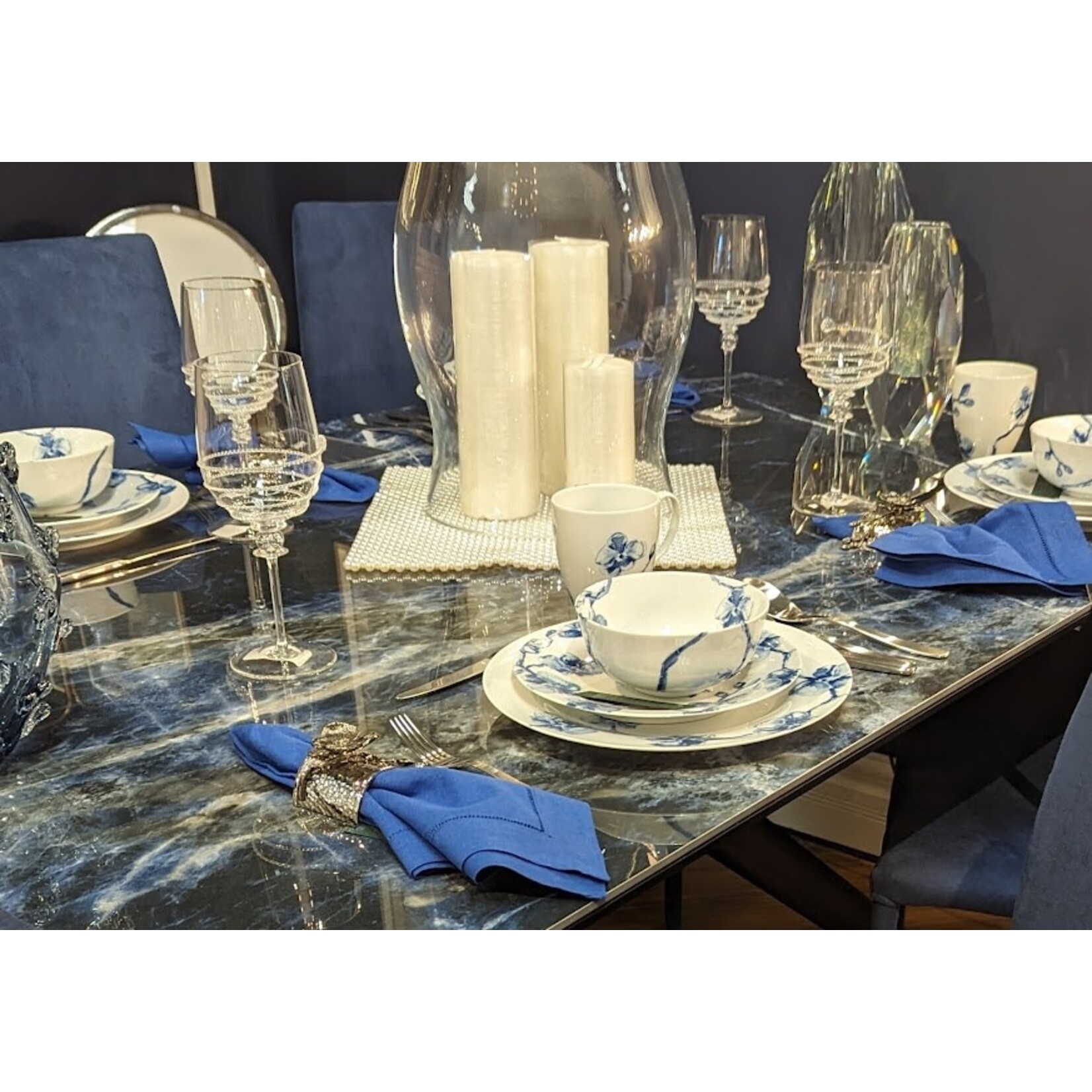 Michael Aram White Orchid Napkin Rings  Set of 4