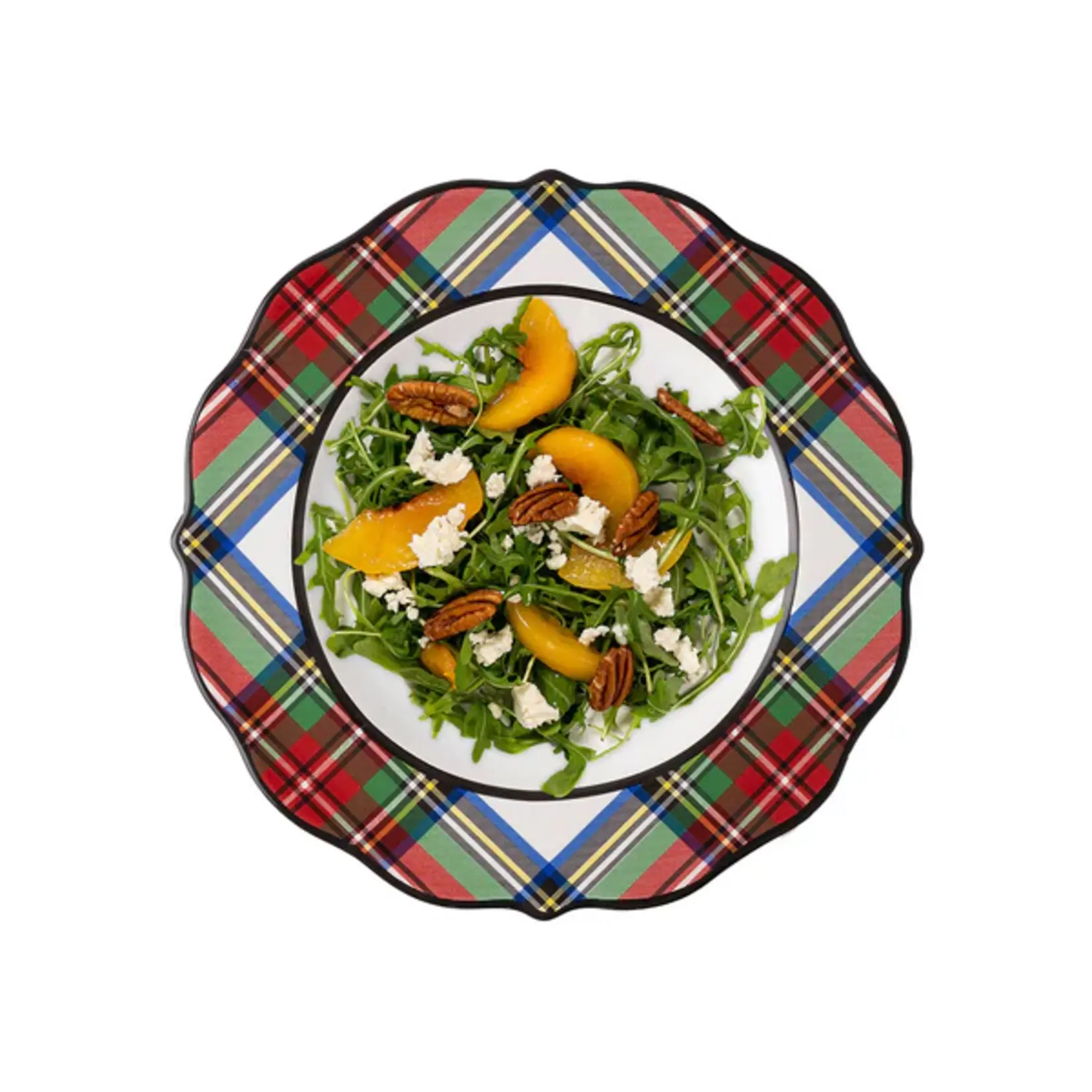 Juliska Stewart Tartan Dessert Salad Plate