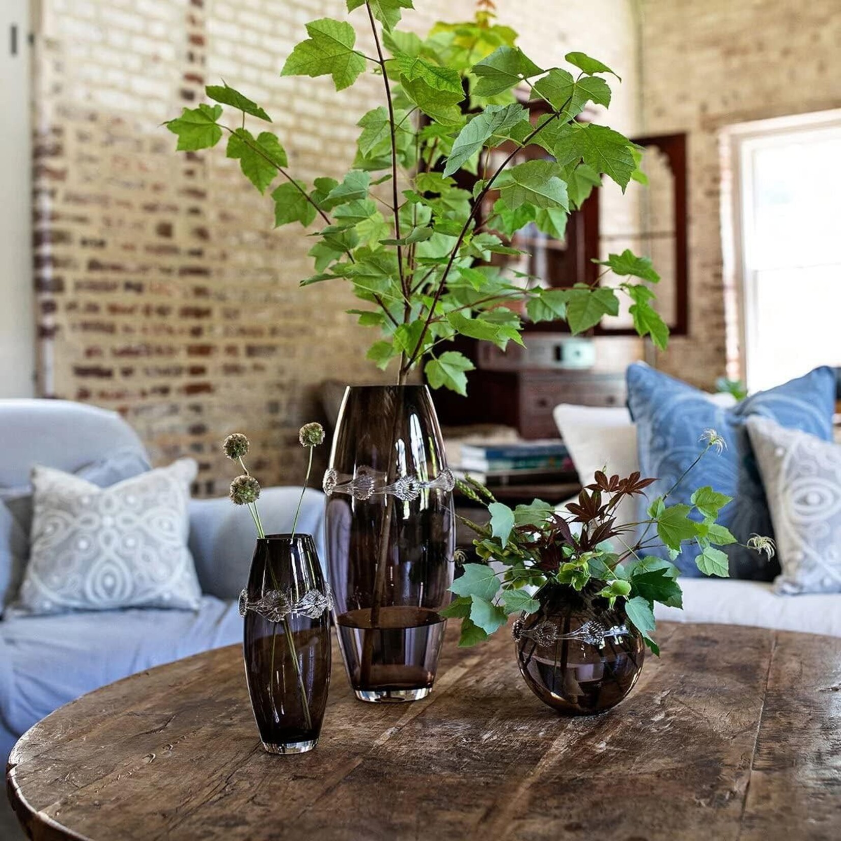 Juliska Ines 14 in Vase Espresso Brown