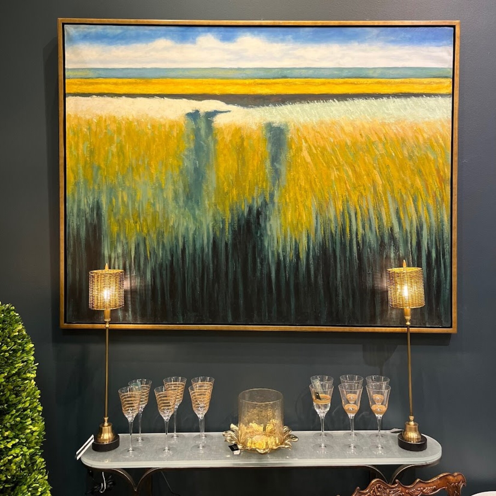 Vietri Raffaello Striped Wine Glass