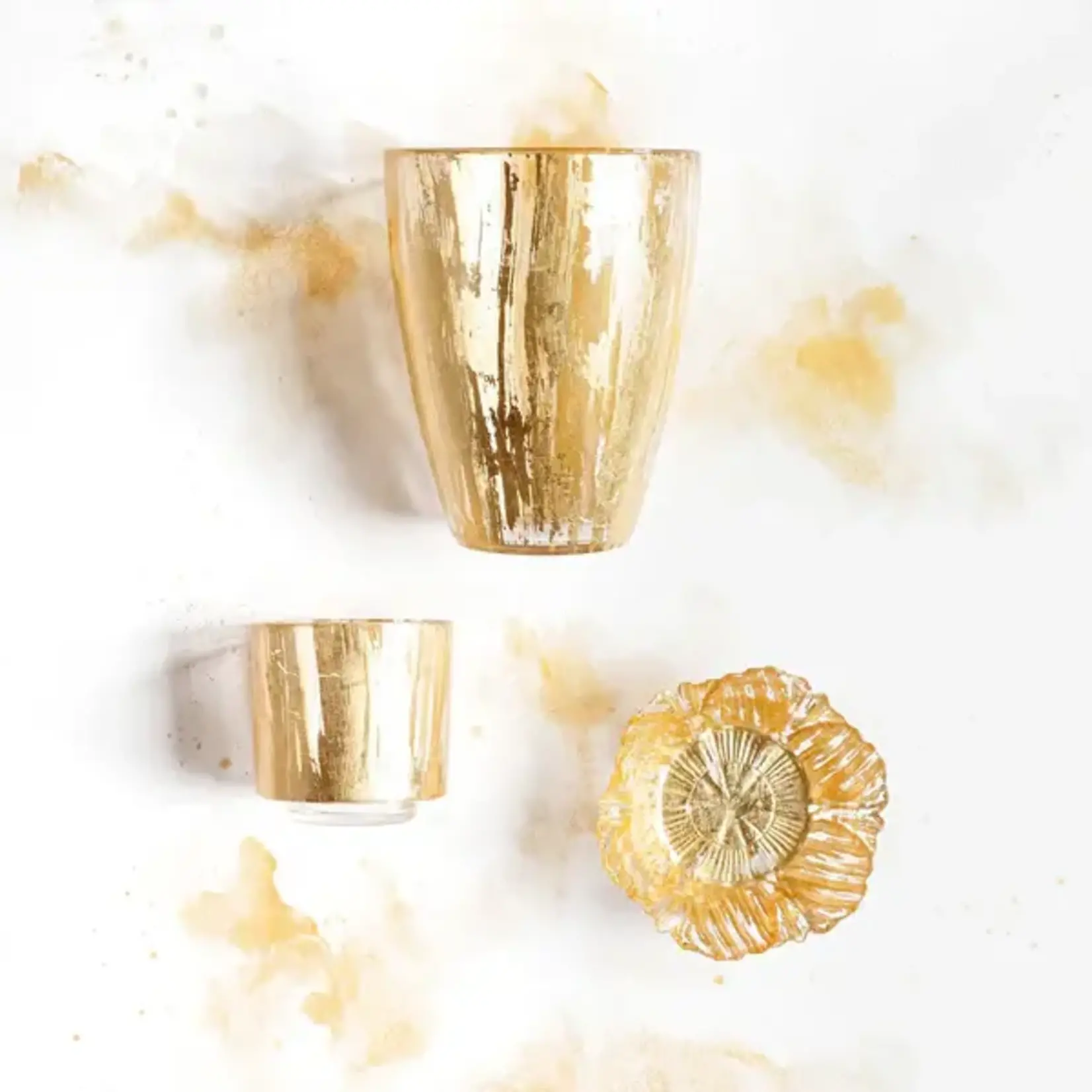 Vietri Rufolo Glass Gold Flower Small Bowl