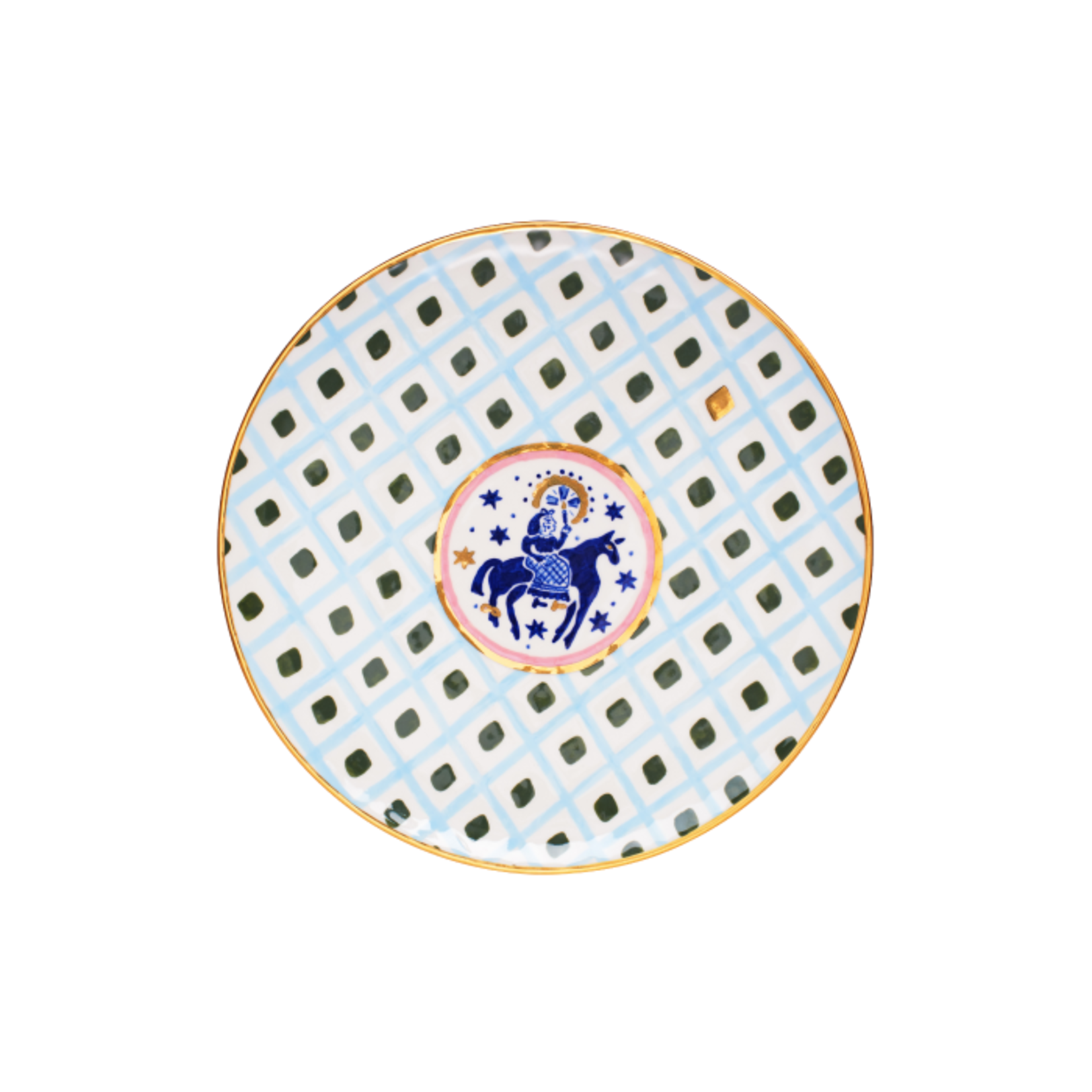 Gunia Project Plate with Horsewoman Nativity Koliada