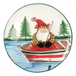 Vietri Old St. Nick Round Platter Fishing