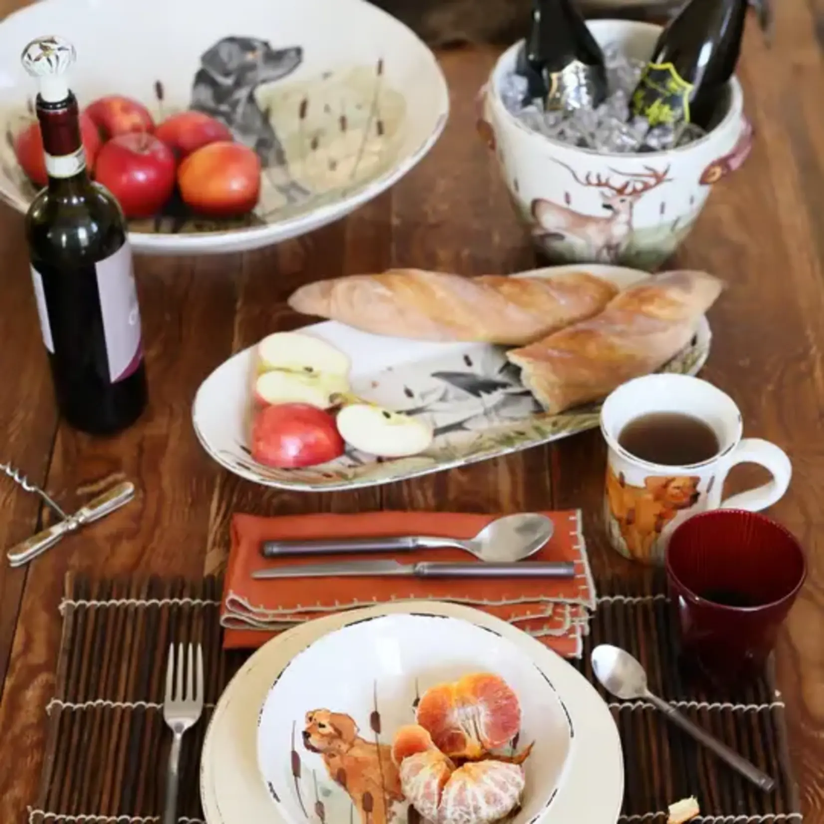 Vietri Wildlife Mallard Rectangular Platter
