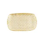 Vietri Rufolo Glass Gold Basketweave Rectangular Tray