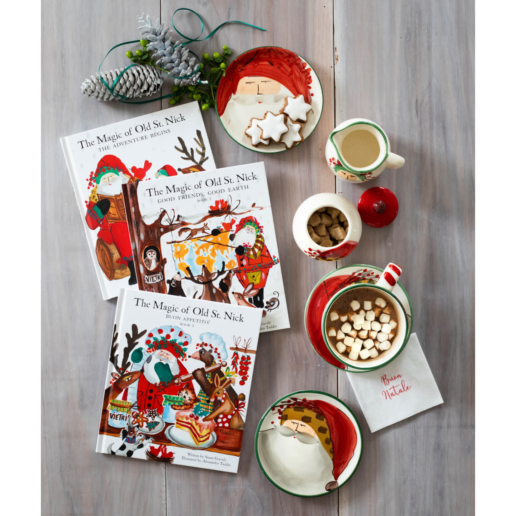 Vietri Old St. Nick The Magic of Old St. Nick The Adventure Begins Children's Book