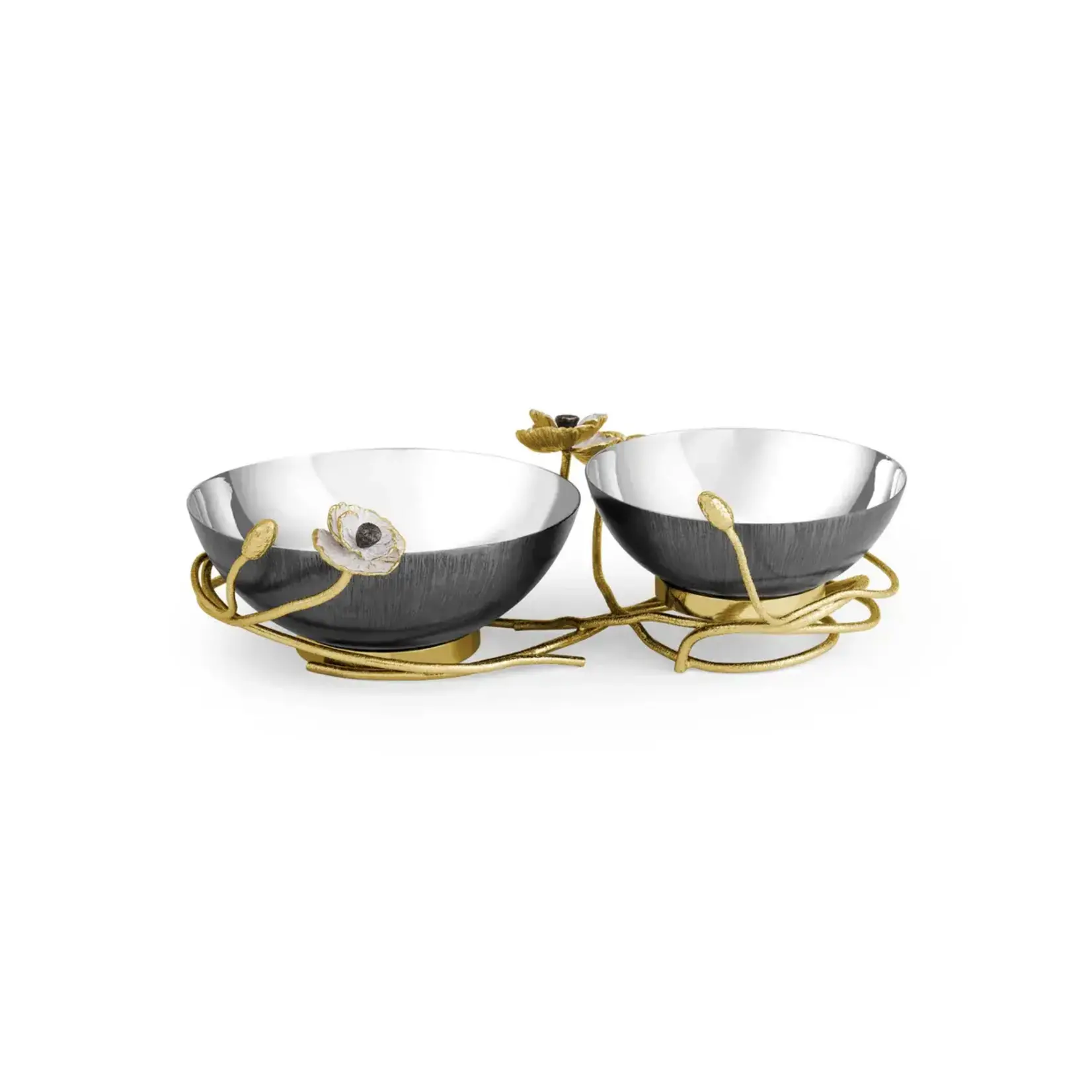Michael Aram Anemone Flower Double Dish