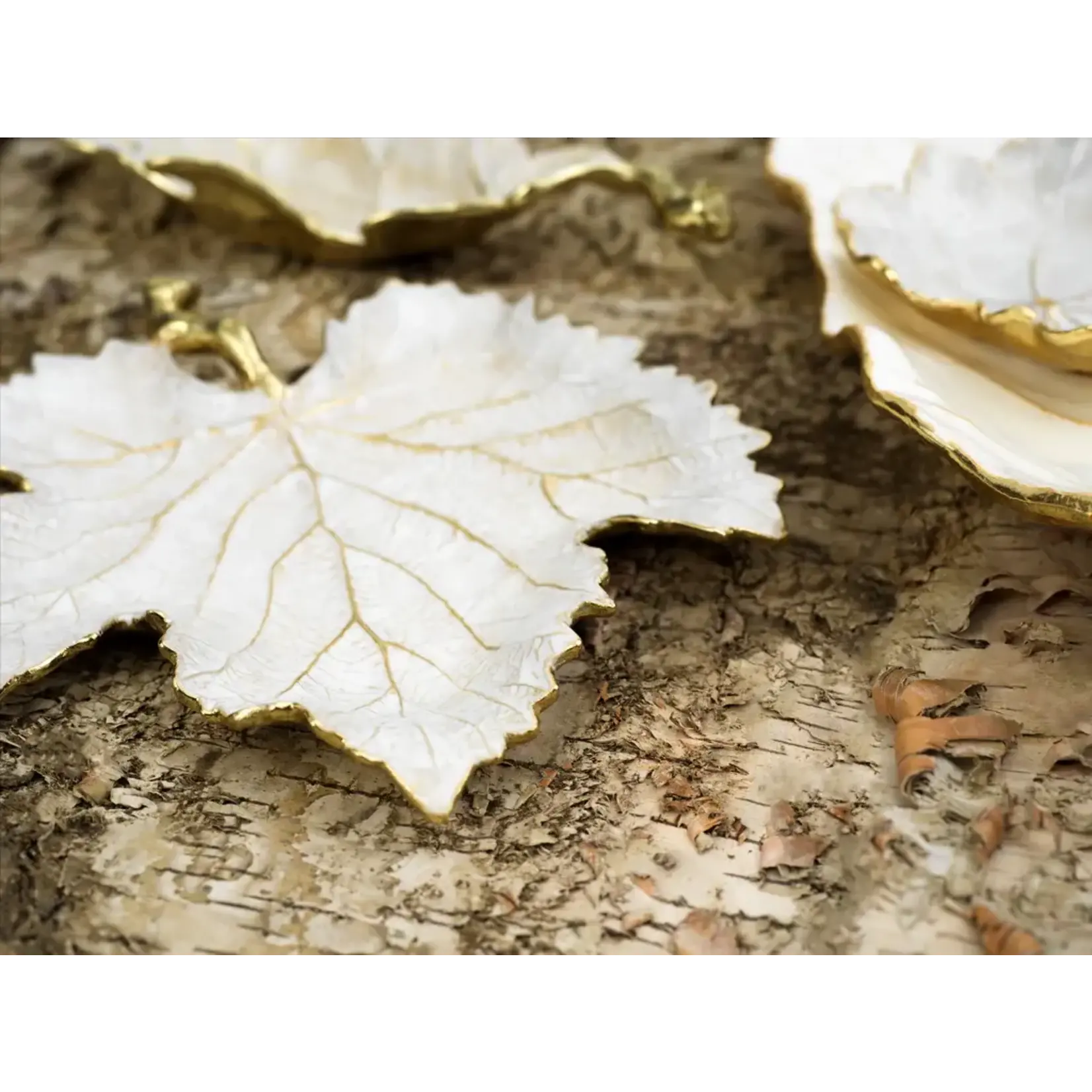 Michael Aram Winter Leaves Grape Leaf Dish