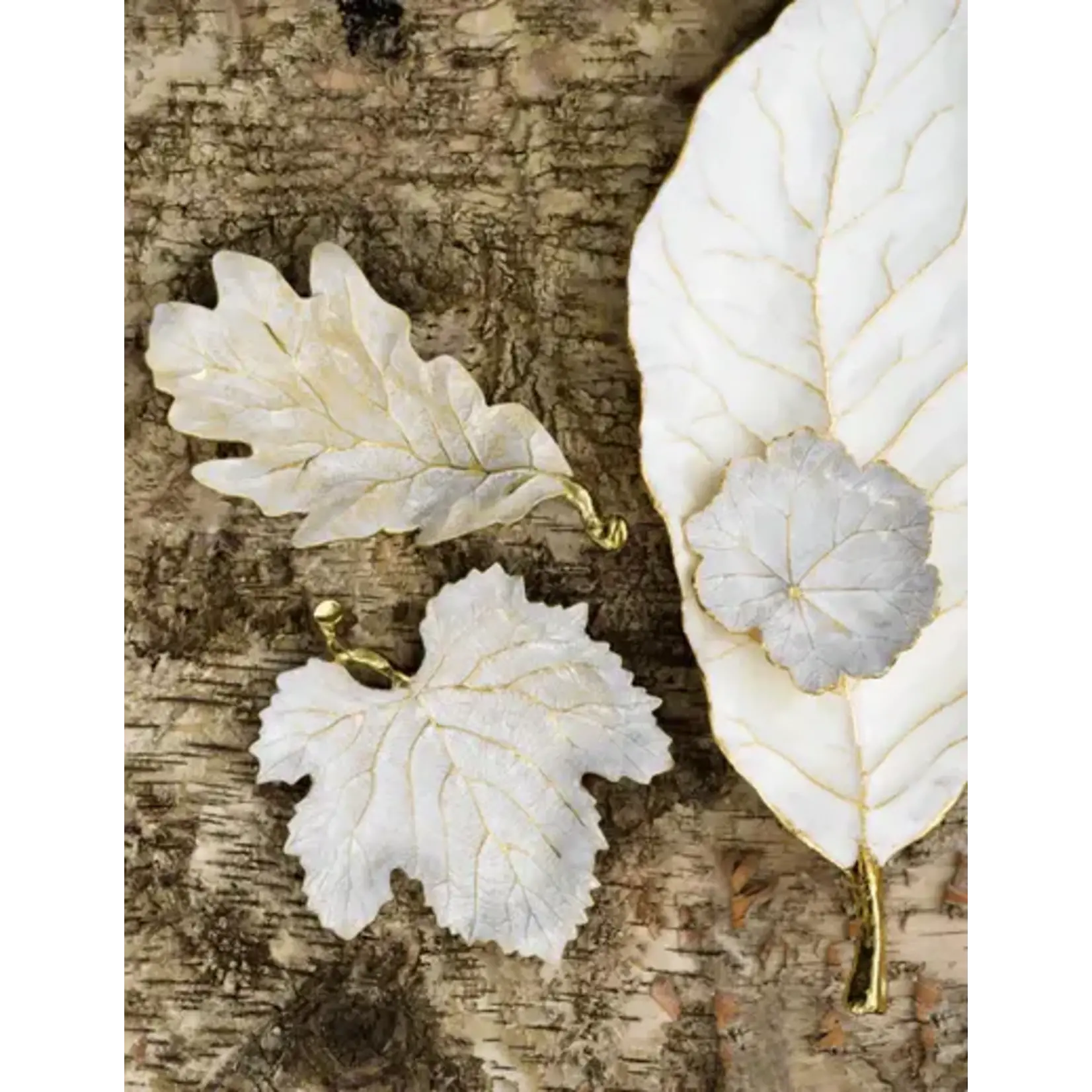 Michael Aram Winter Leaves Grape Leaf Dish