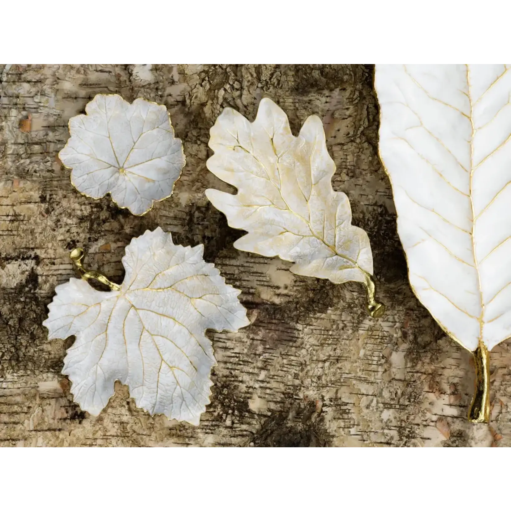 Michael Aram Winter Leaves Grape Leaf Dish