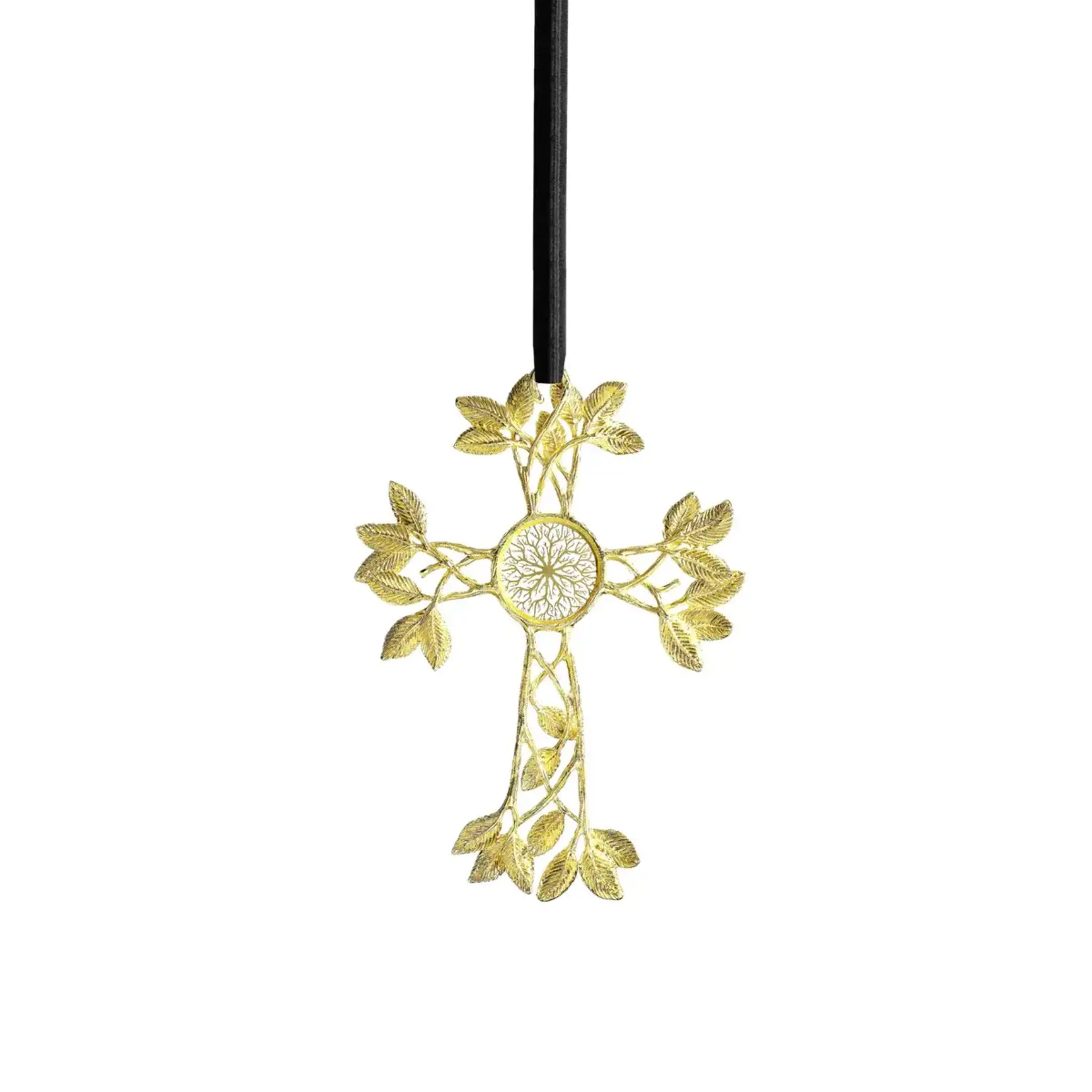 Michael Aram Eternity Goldtone Cross Ornament
