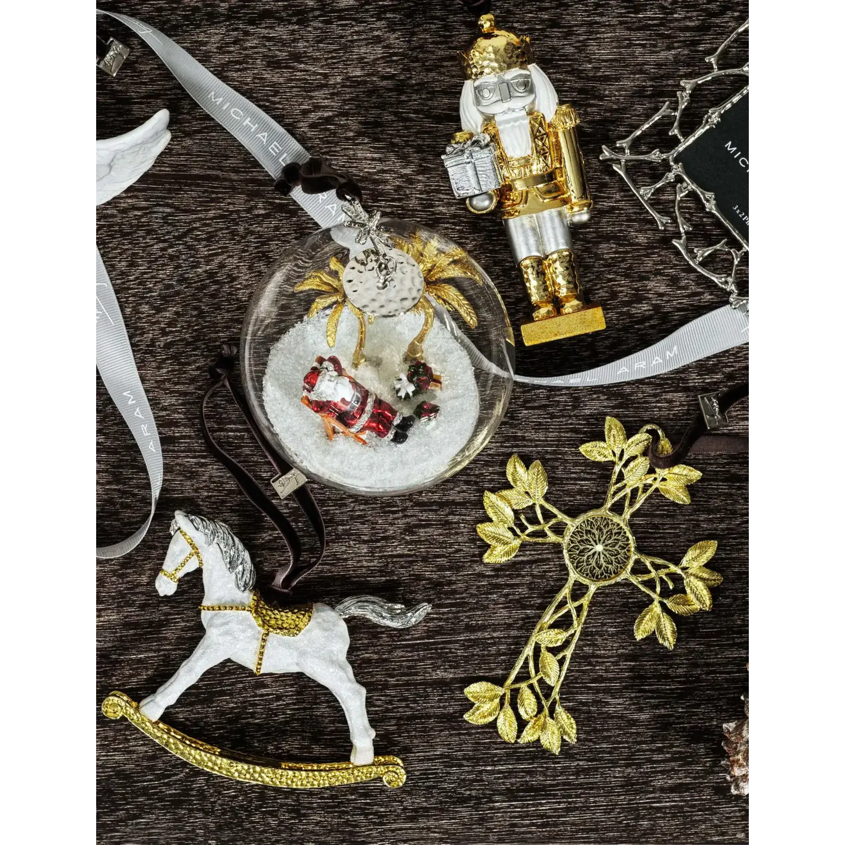 Michael Aram Eternity Goldtone Cross Ornament