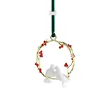 Michael Aram Gold, Red & White Turtle Doves Ornament