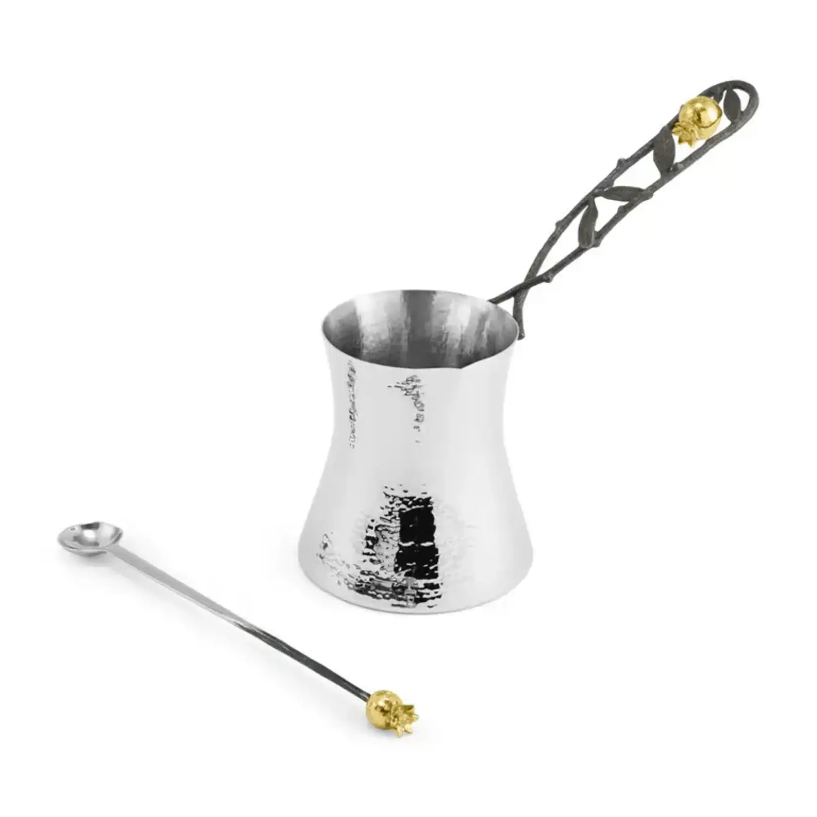 Michael Aram Pomegranate Coffee Pot with Spoon Large