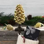 Michael Aram Pine Cone Stocking Holder Statue