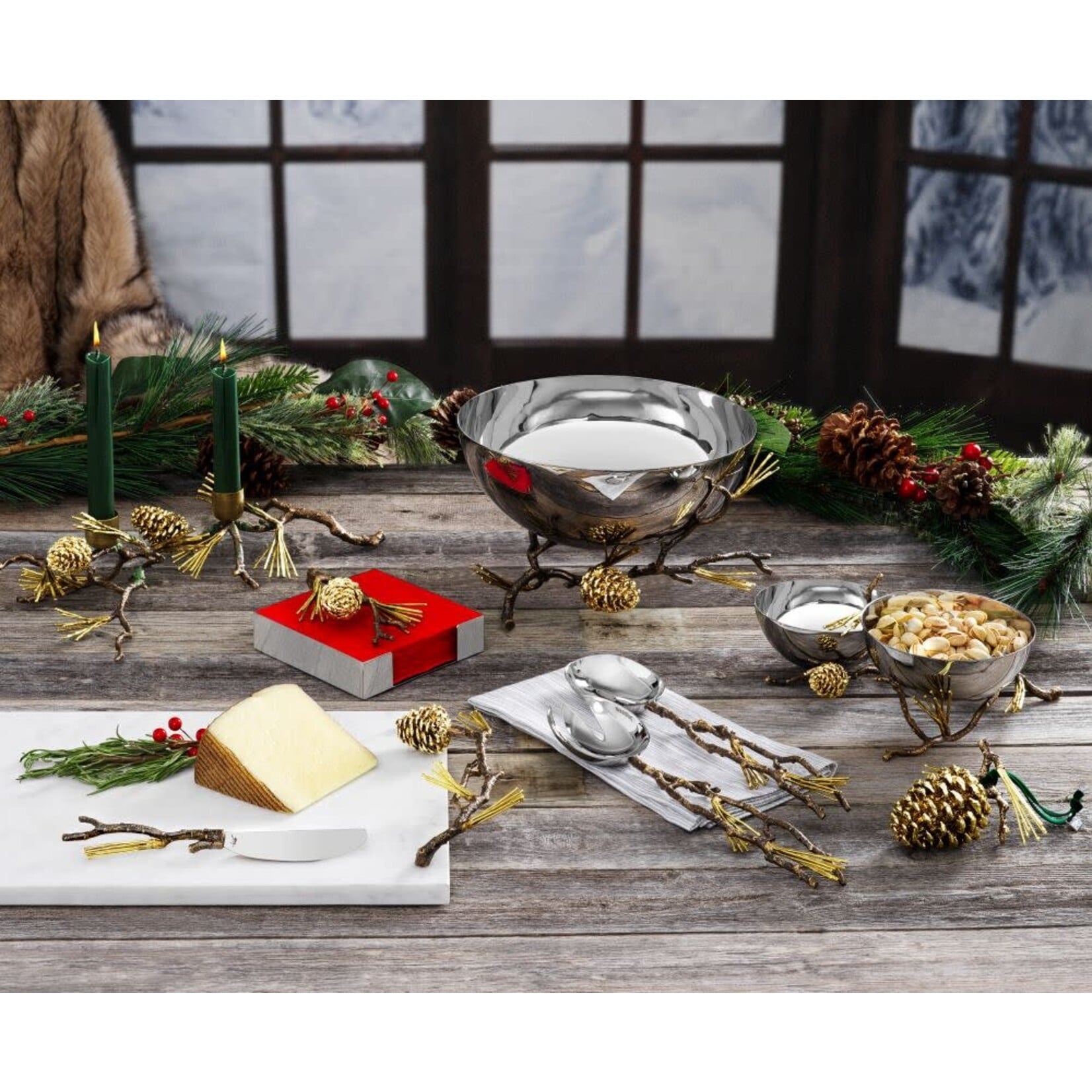Michael Aram Gold Classic Pine Cone Ornament
