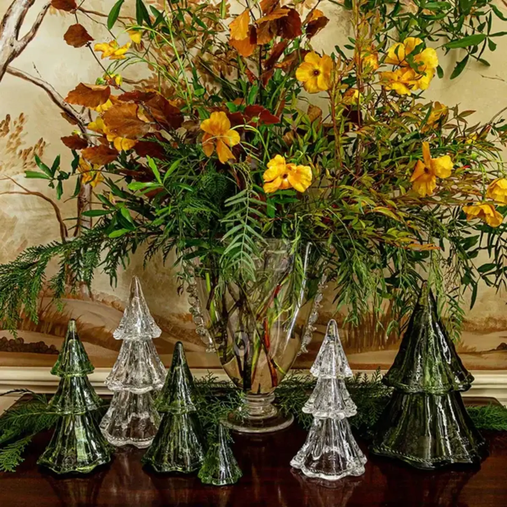 Juliska Berry & Thread 9.5" Tree Set 3 Piece Evergreen