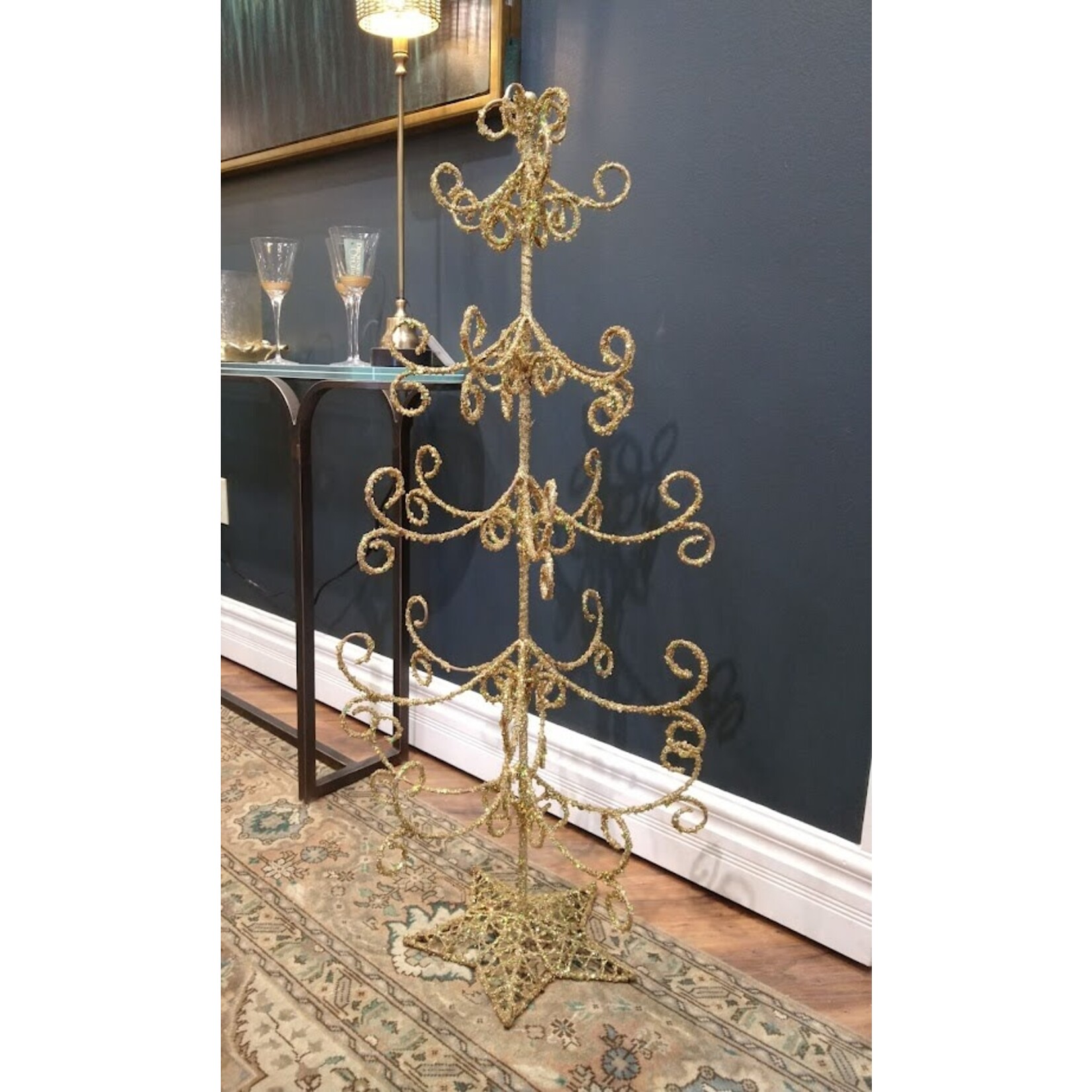 Carole Stupell LTD Vintage Gold Holiday Display Tree