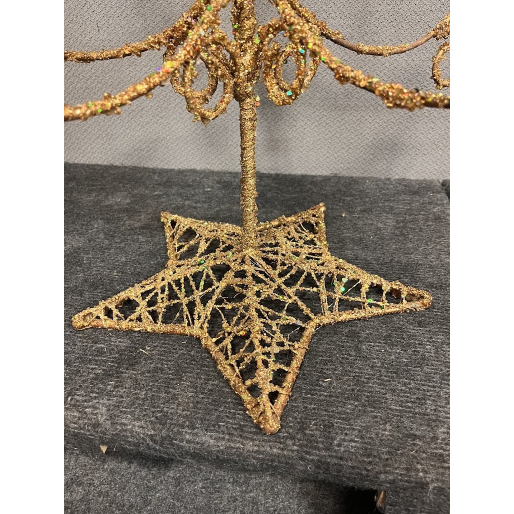 Carole Stupell LTD Vintage Gold Holiday Display Tree