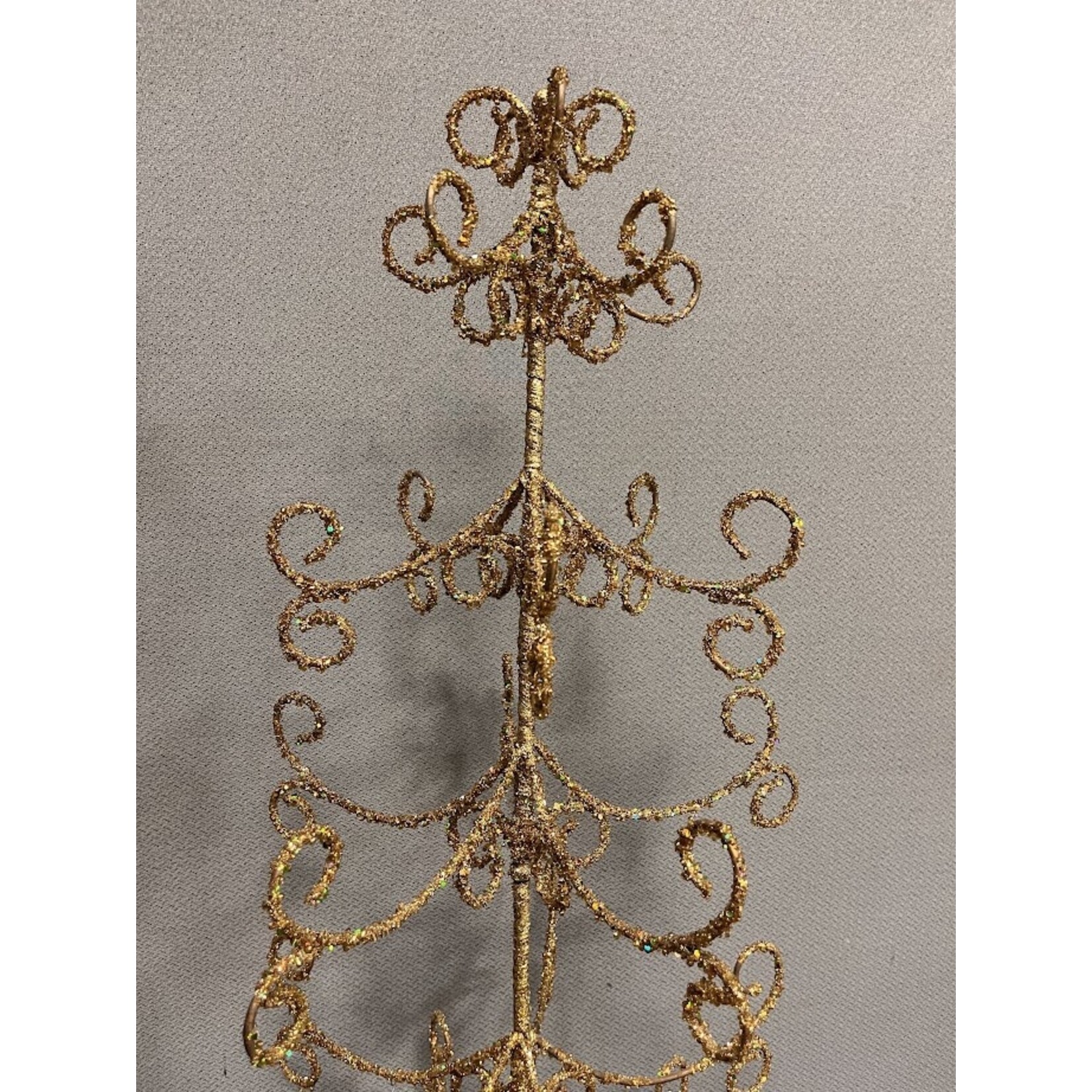 Carole Stupell LTD Vintage Gold Holiday Display Tree