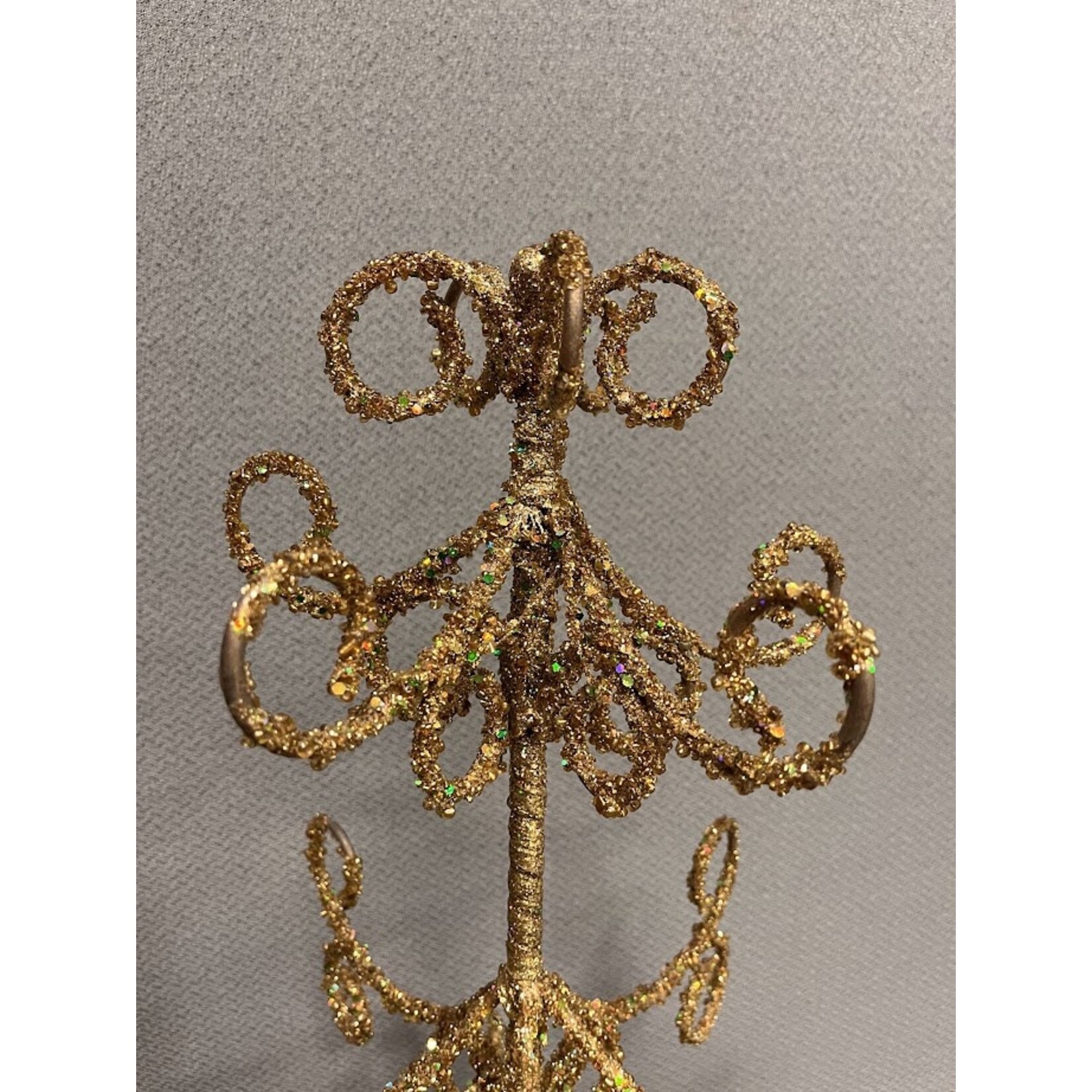 Carole Stupell LTD Vintage Gold Holiday Display Tree