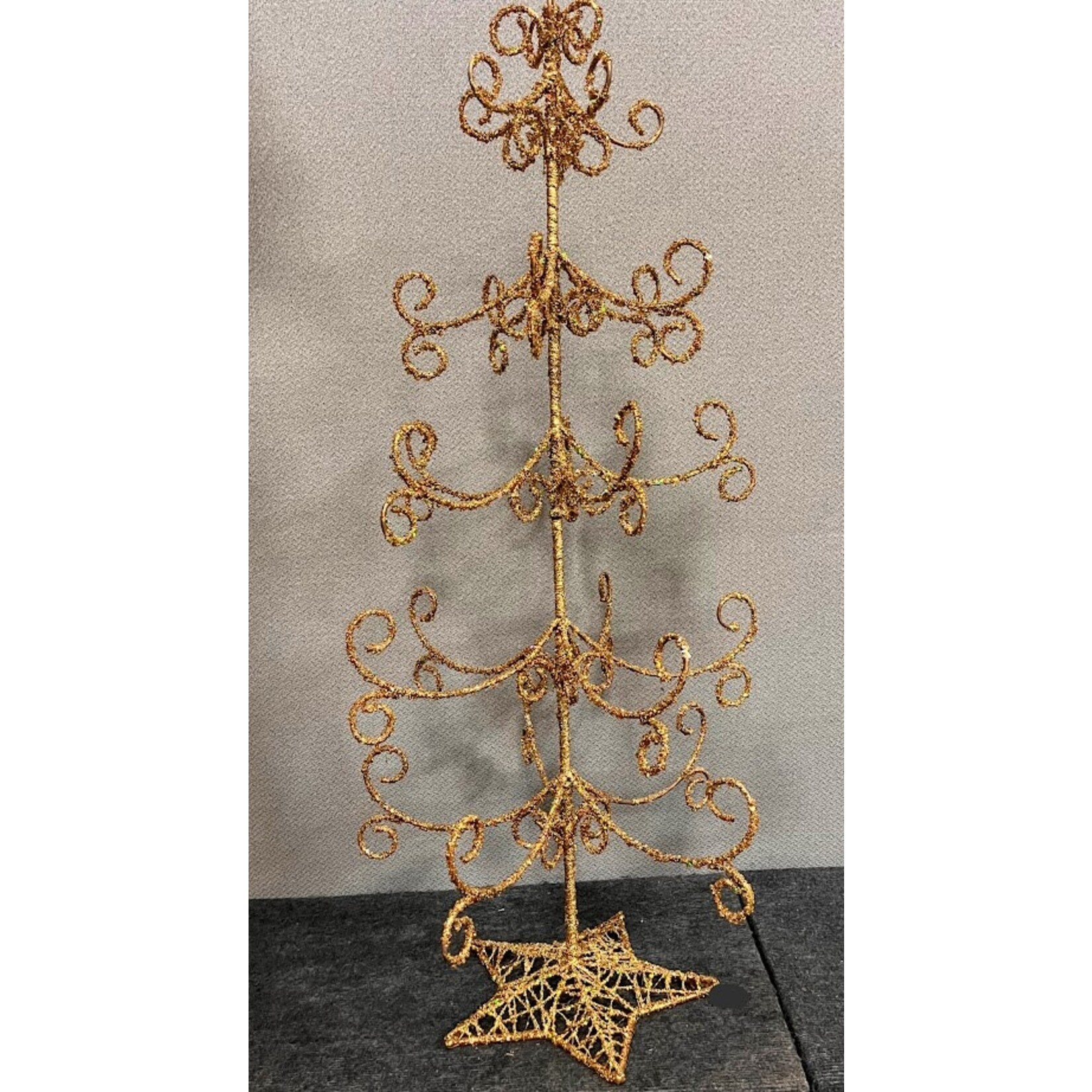 Carole Stupell LTD Vintage Gold Holiday Display Tree
