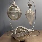Carole Stupell LTD Vintage Clear Silver Ornament