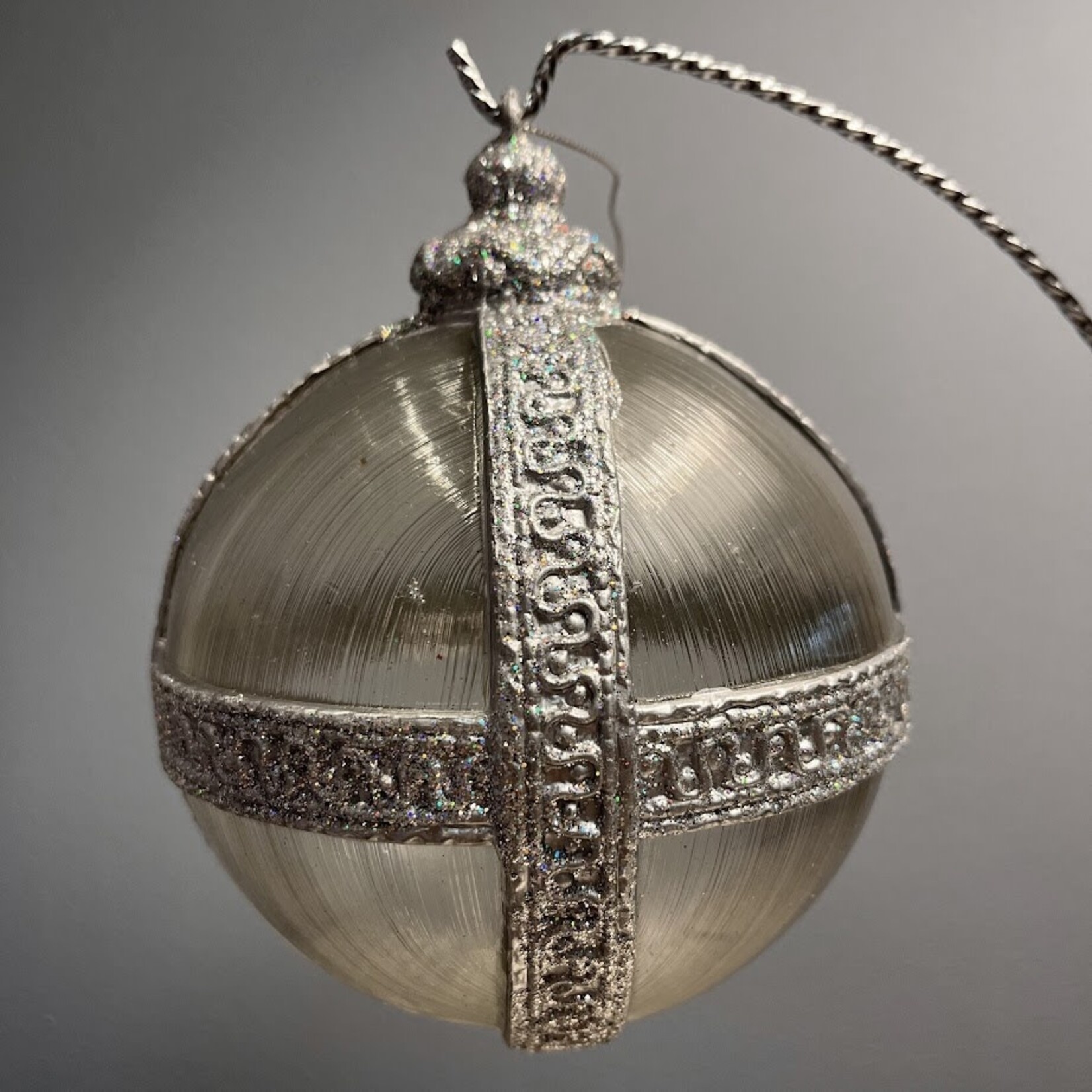 Carole Stupell LTD Vintage Clear Silver Ornament