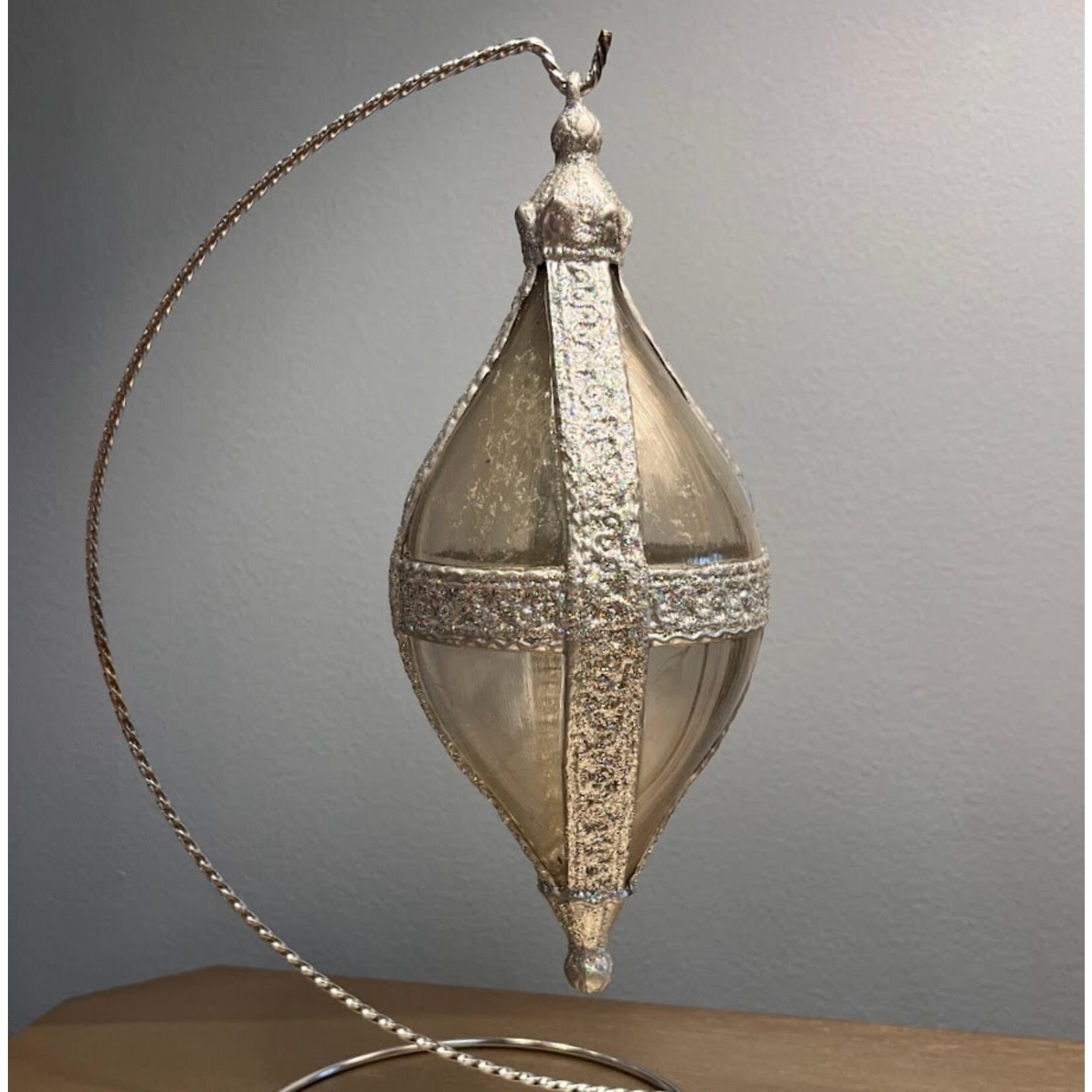 Carole Stupell LTD Vintage Clear Silver Ornament