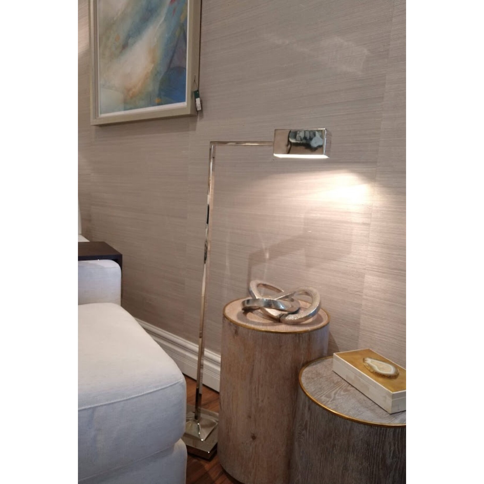 Currey & Company Ruxley Nickel Floor Lamp