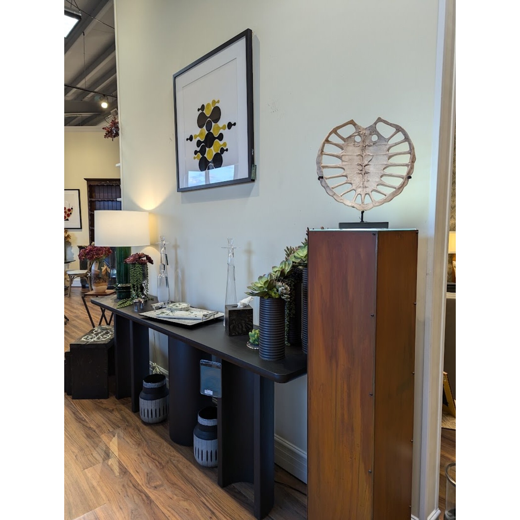 Stone International Lighted Iron Pedestal Tall