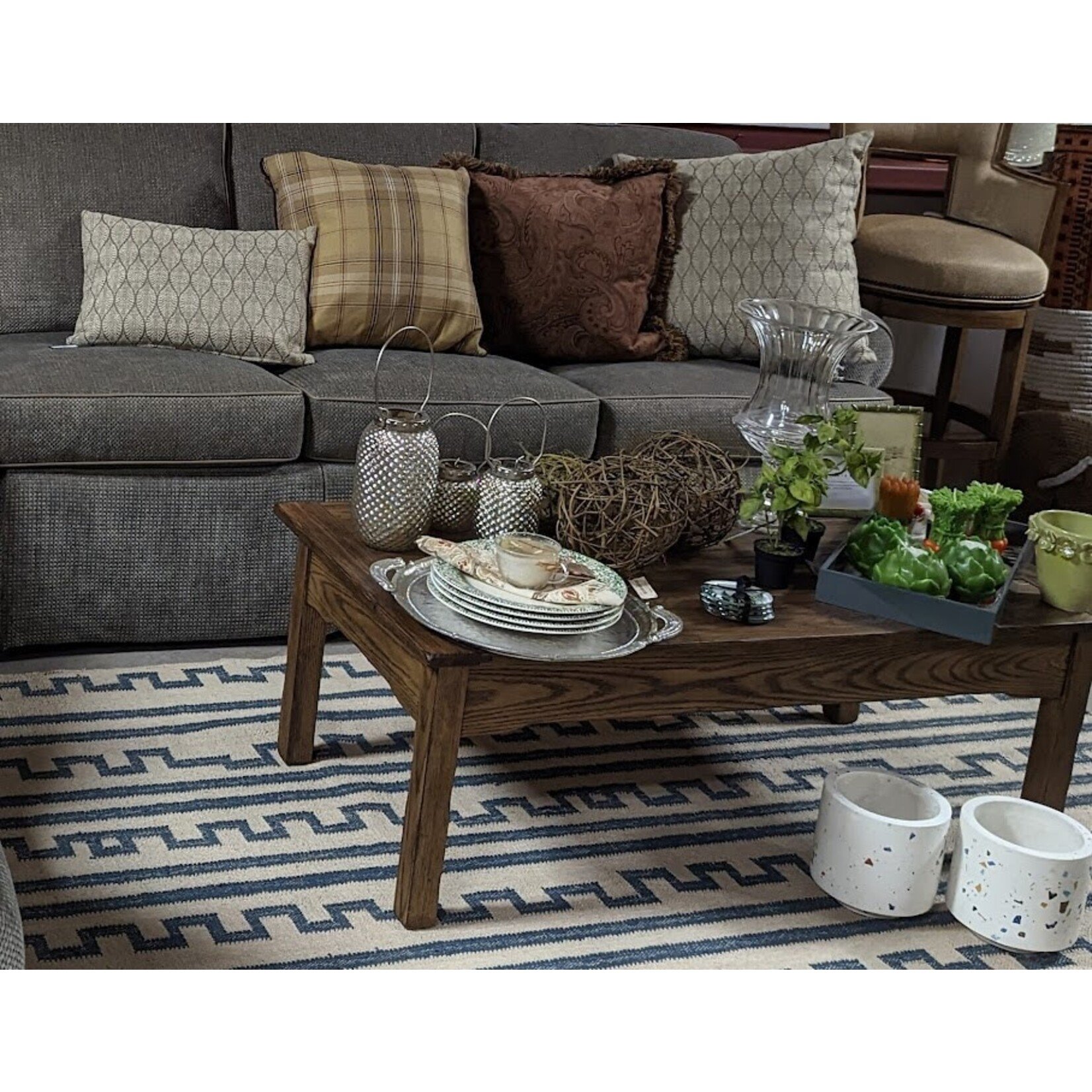 Texxture Terrazza White Indoor/Outdoor Cement Planter