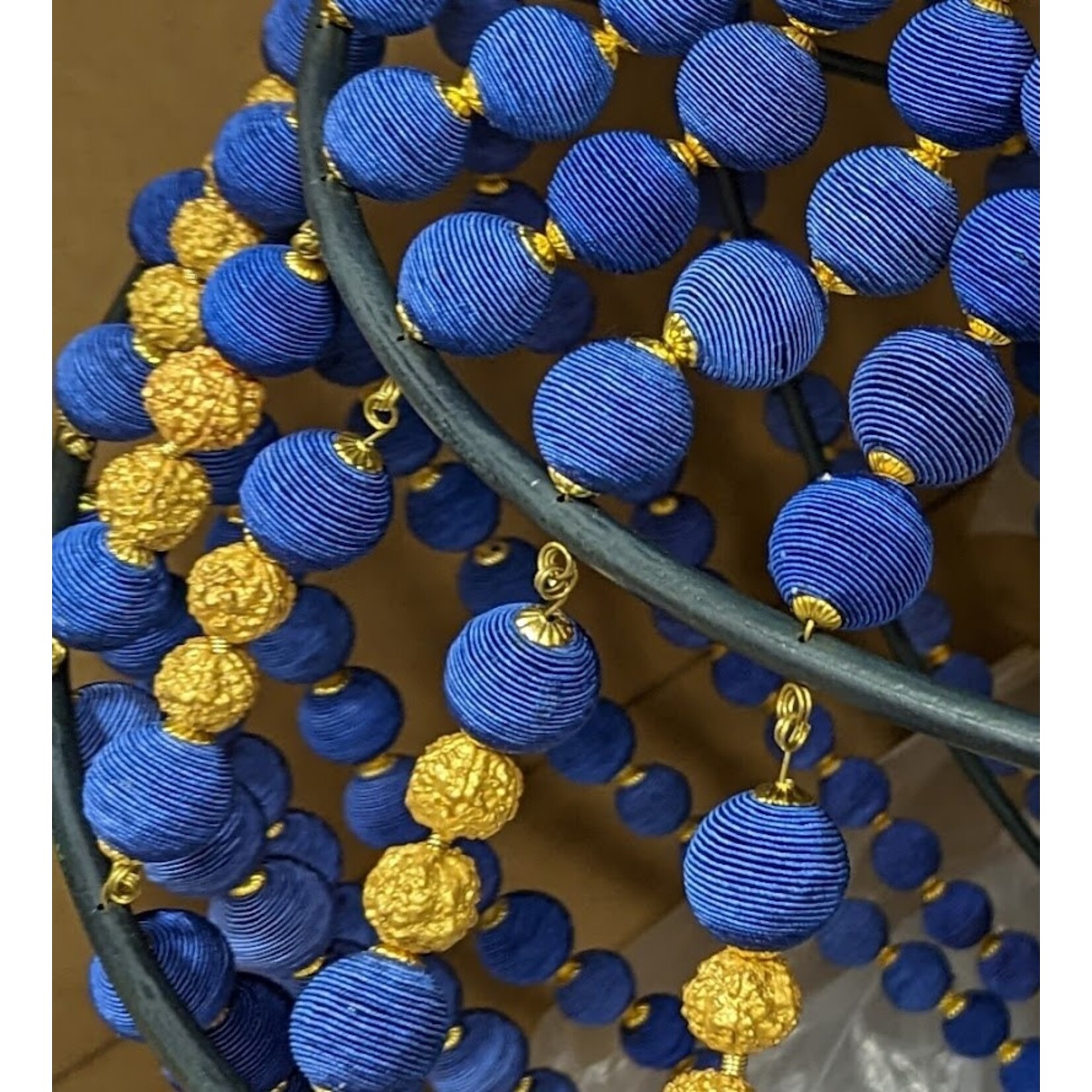 Currey & Company Penelope Chandelier Cobalt Blue