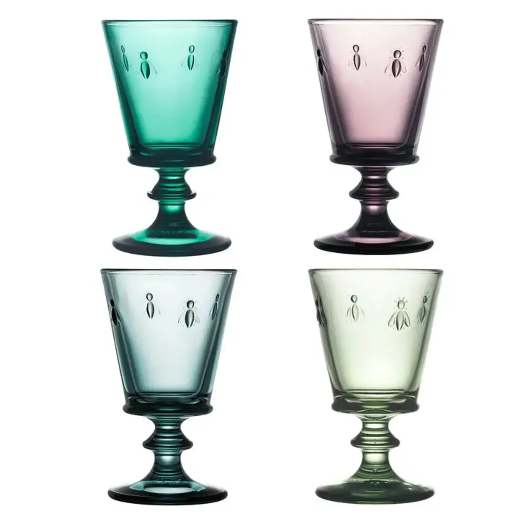 La Rochere Bee Wine Glass 8oz Emerald