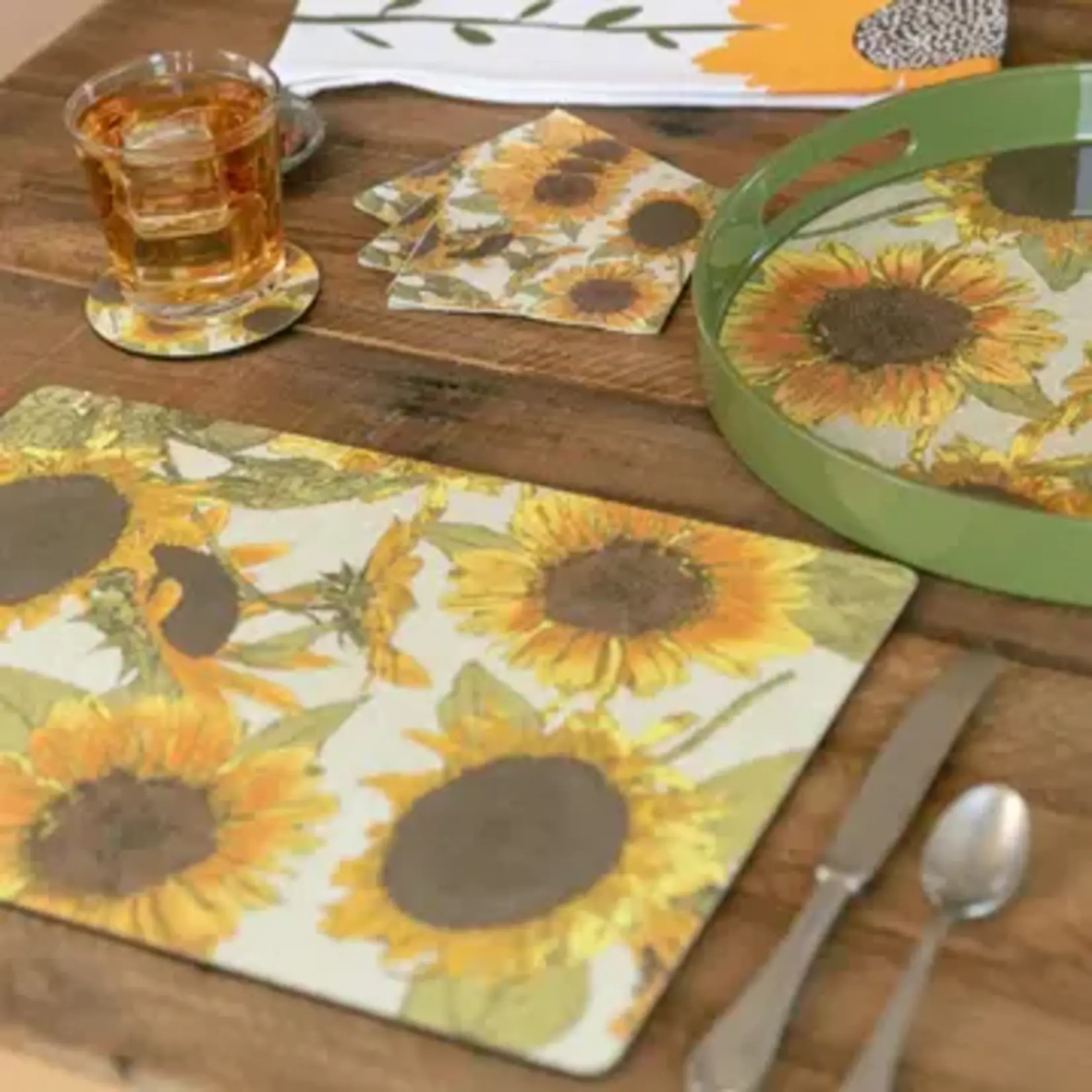 Rockflowerpaper Sunflowers Paper Cocktail Napkins
