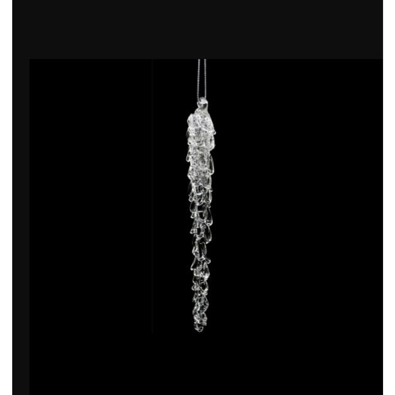 Jim Marvin Enterprises Spun Glass Icicle 6''L Ornament