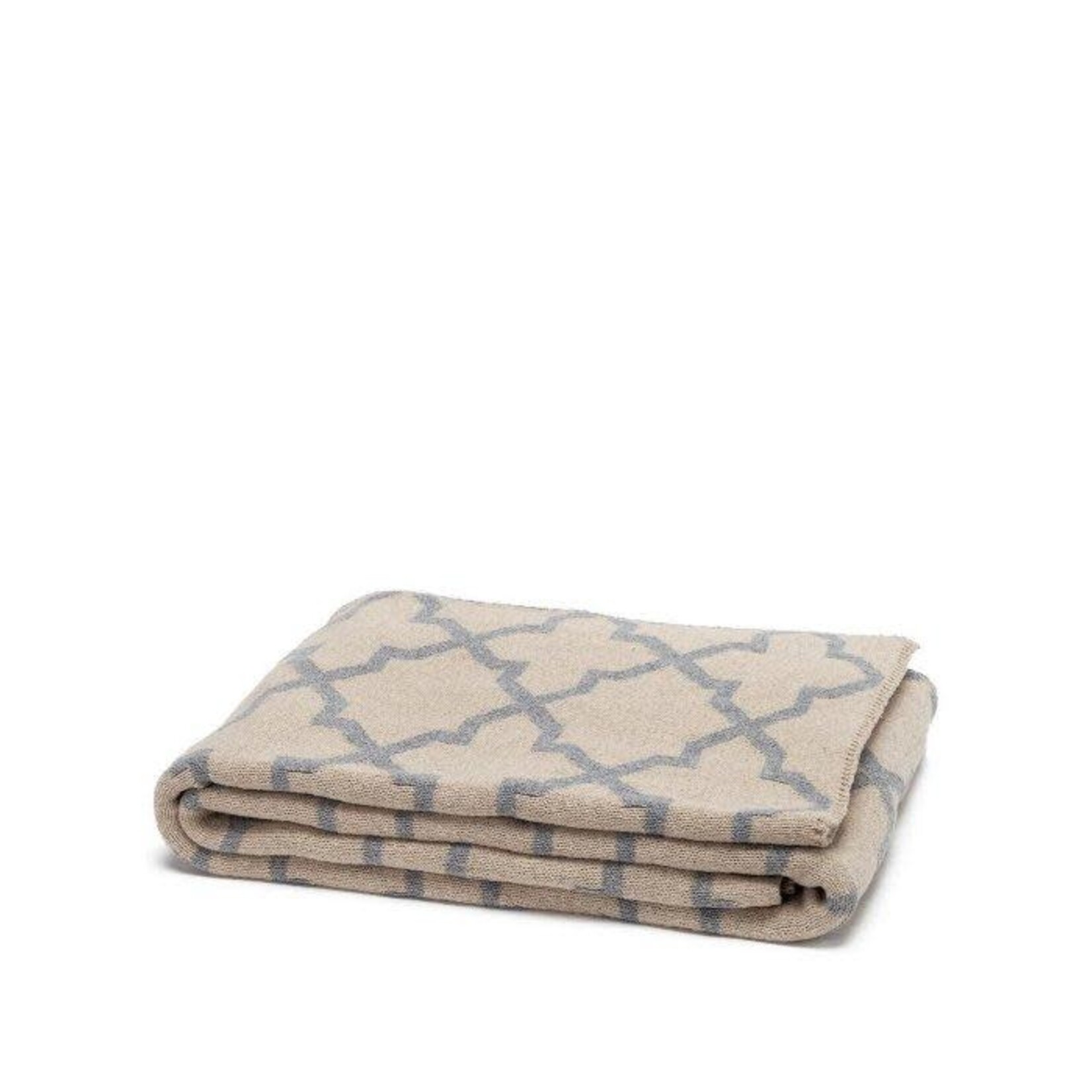In2Green Morocco Reversible Gray Flax Throw