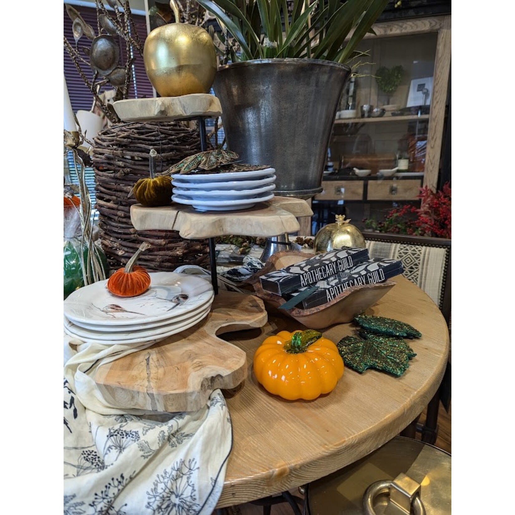 Jim Marvin Enterprises Green Grape Leaf Fabric Hanger Ornament 5"