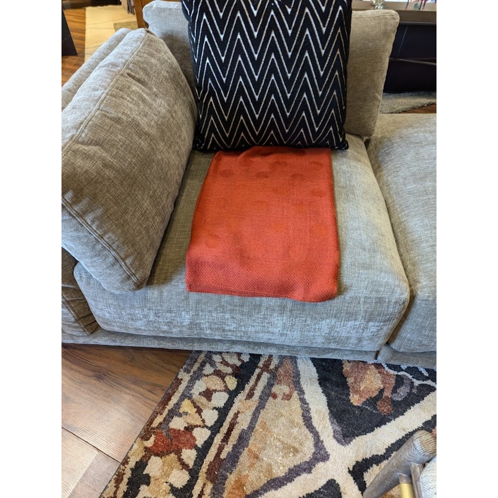 Fibre by Auskin Dots Throw Rust