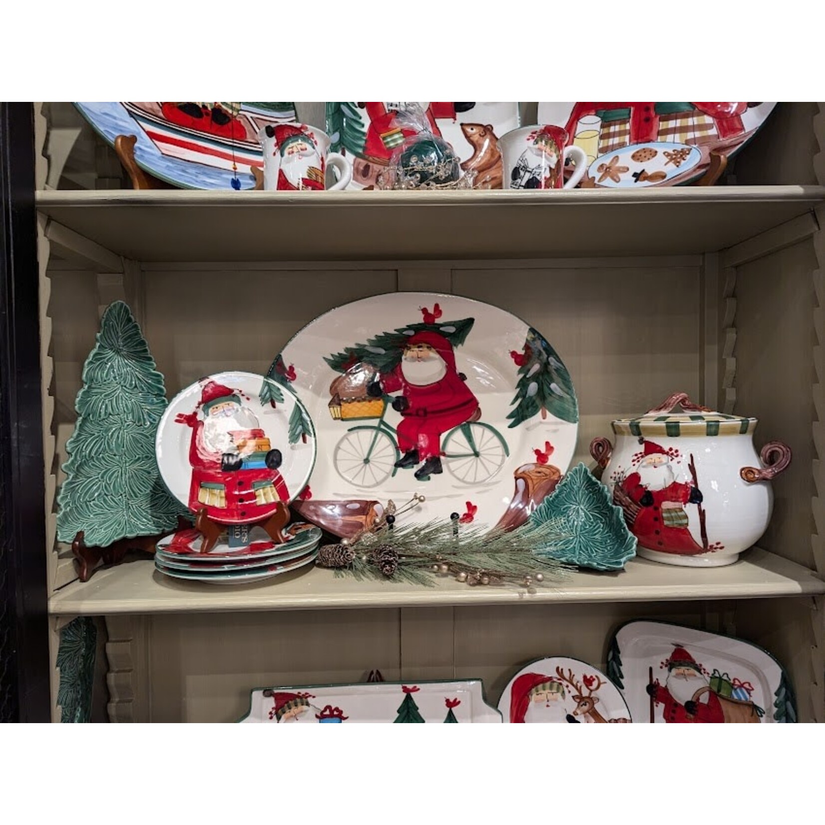 Vietri Old St. Nick Biscotti Jar